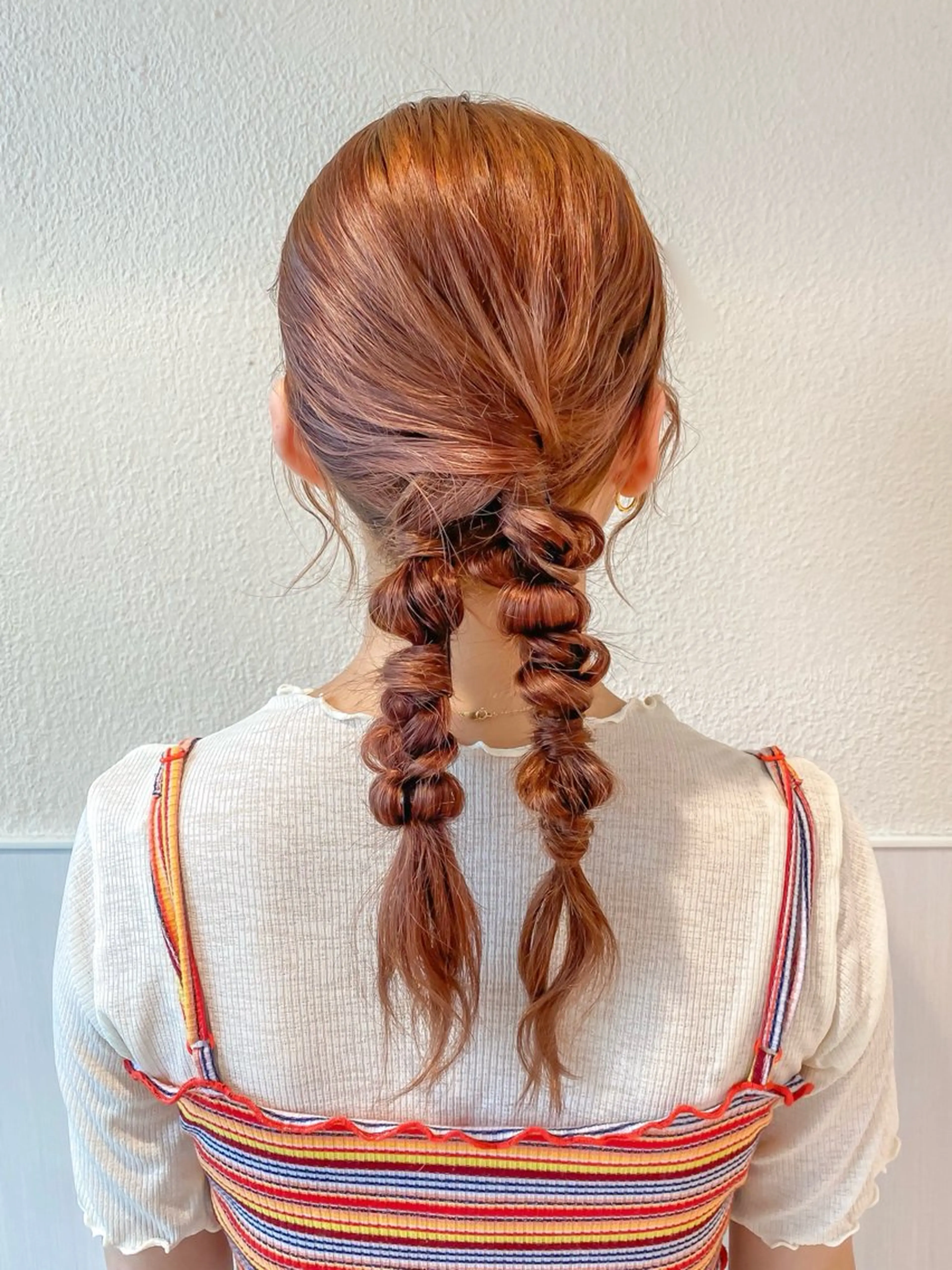 セミロング カラー ヘアアレンジ ヘアセット RIHO/愛されモテ /透明感カラーのヘアスタイル