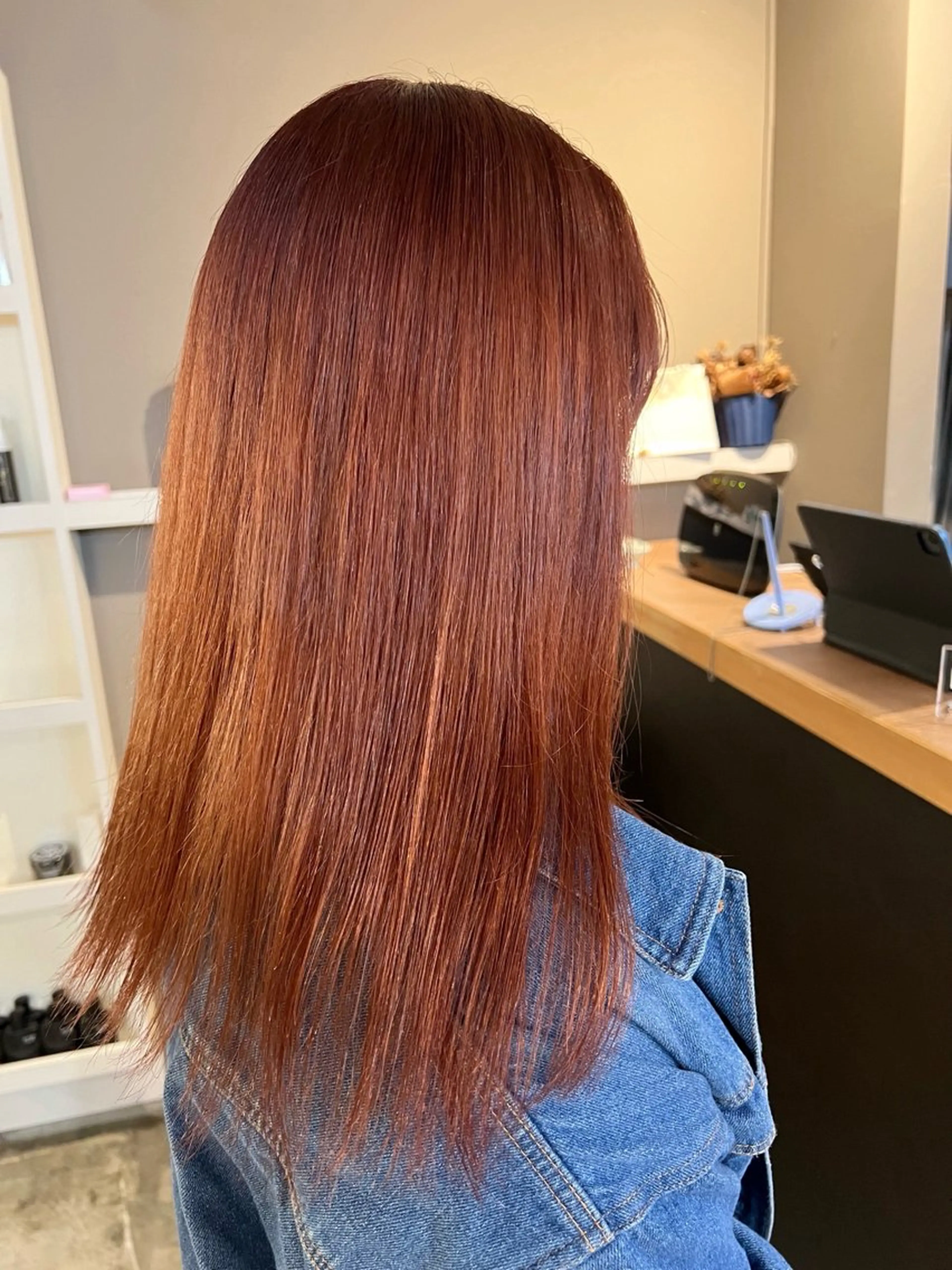 ロング カラー 縮毛矯正 daiki 原宿のヘアスタイル