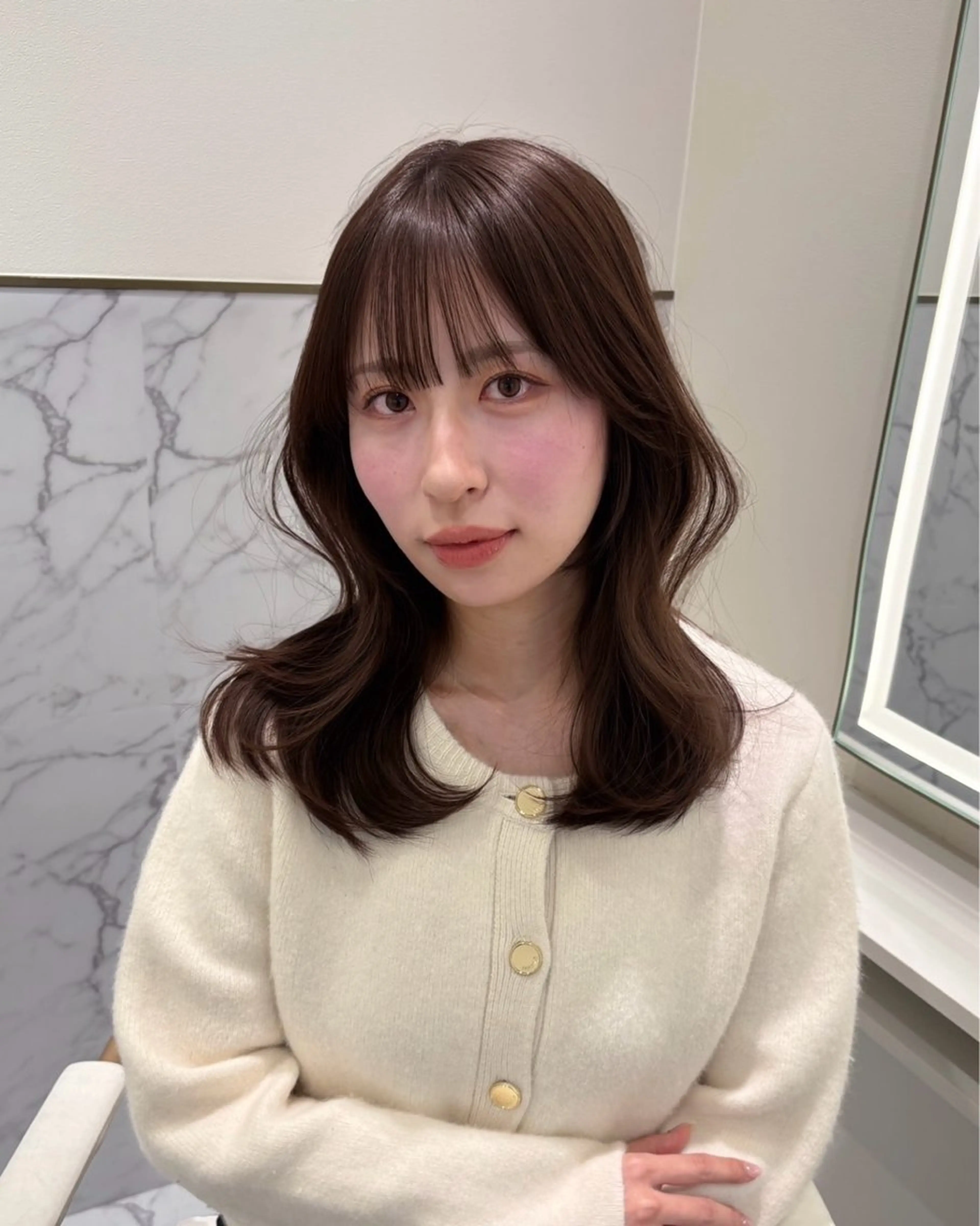 セミロング ヘアカラー ParveMix┊ 太田 千尋🥨のヘアスタイル