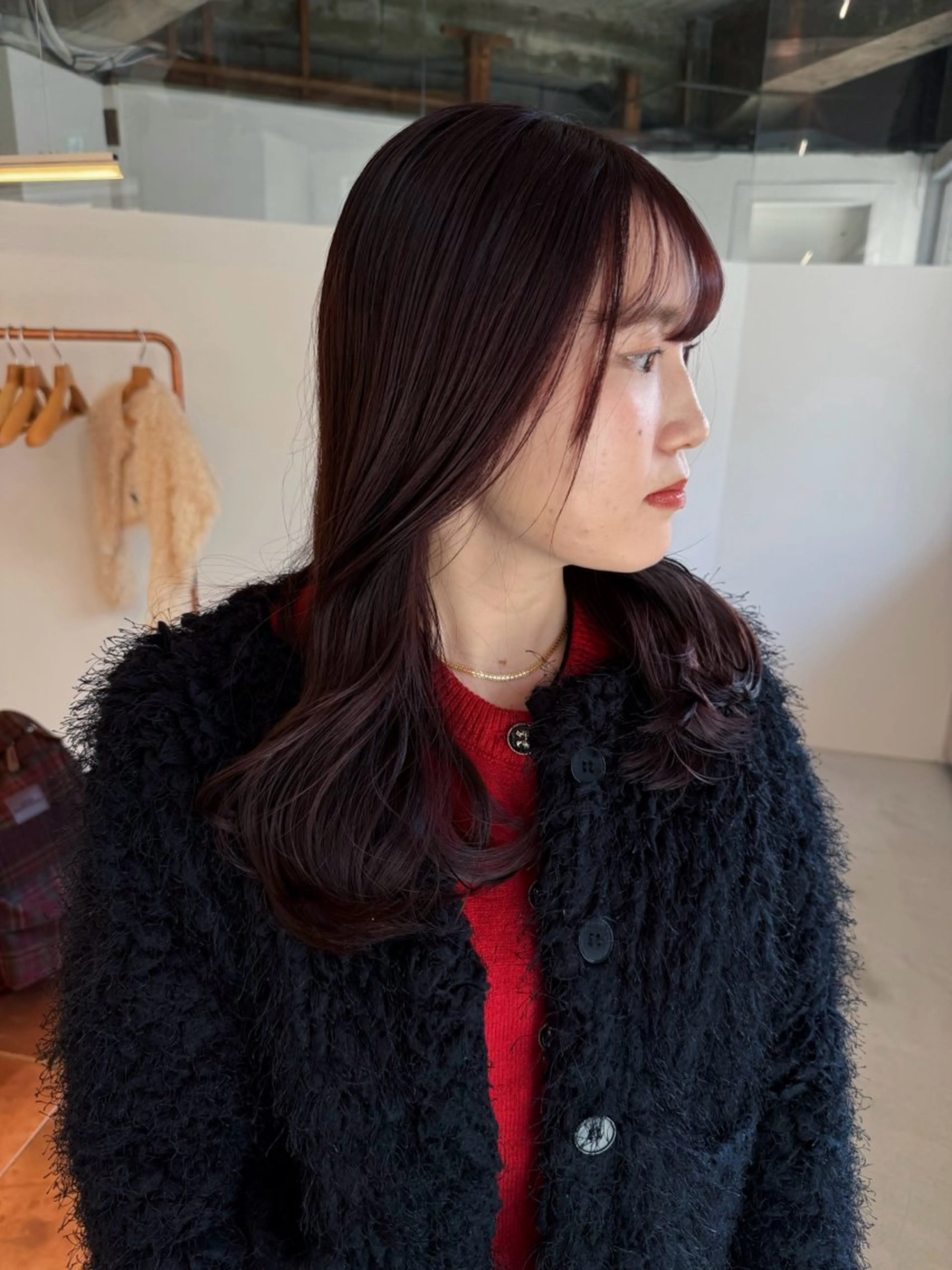 ロング カラー ヘアカラー 新貝楓🌀 透明感カラーのヘアスタイル