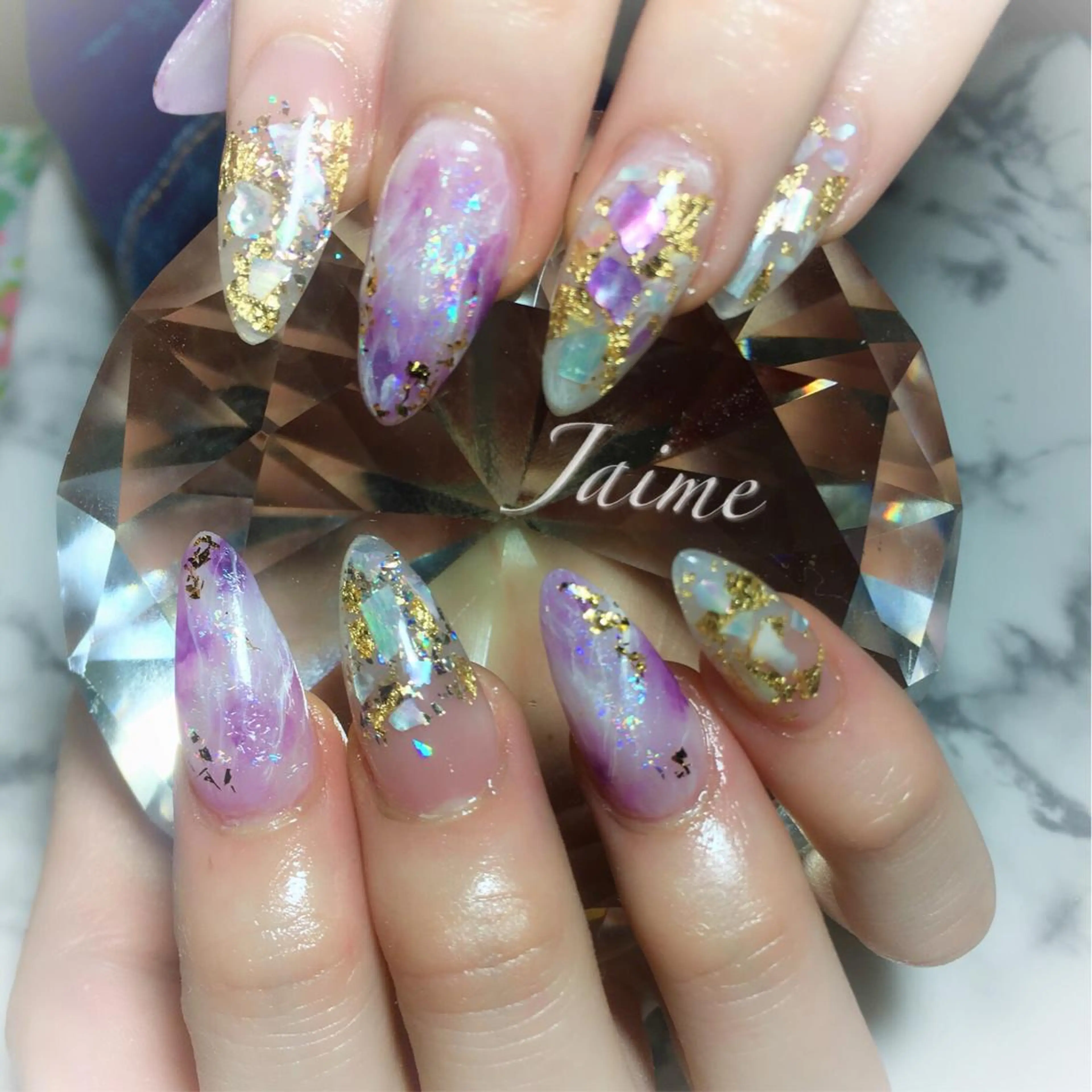 ミディアム ネイル Jaime Yuiのネイルデザイン