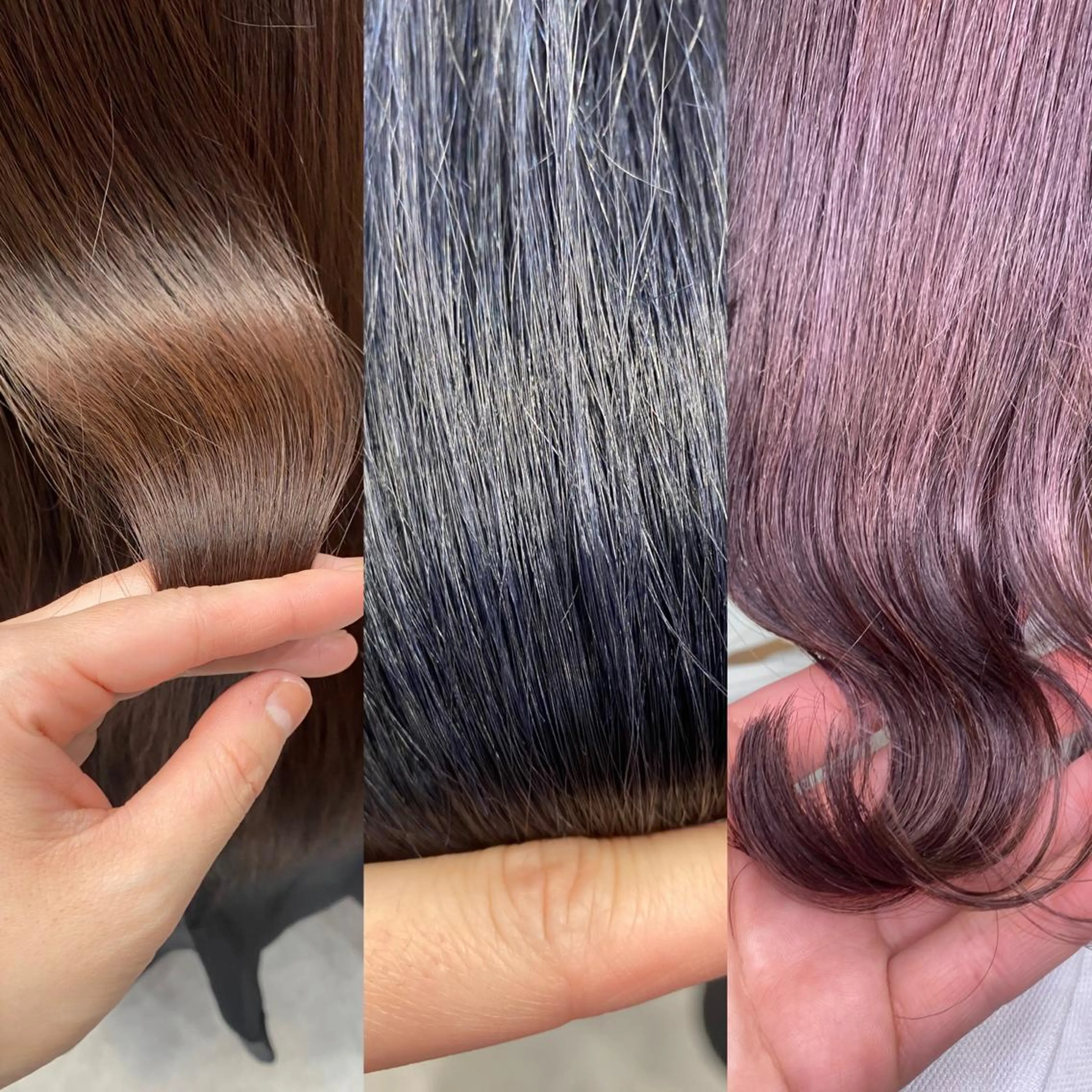 セミロング カラー ヘアアレンジ ショートボブ 編み込みエクステ シールエクステ セミロングパーマ バレイヤージュ LAVENDIA Azabu所属・LAVENDIA 初音のヘアスタイル