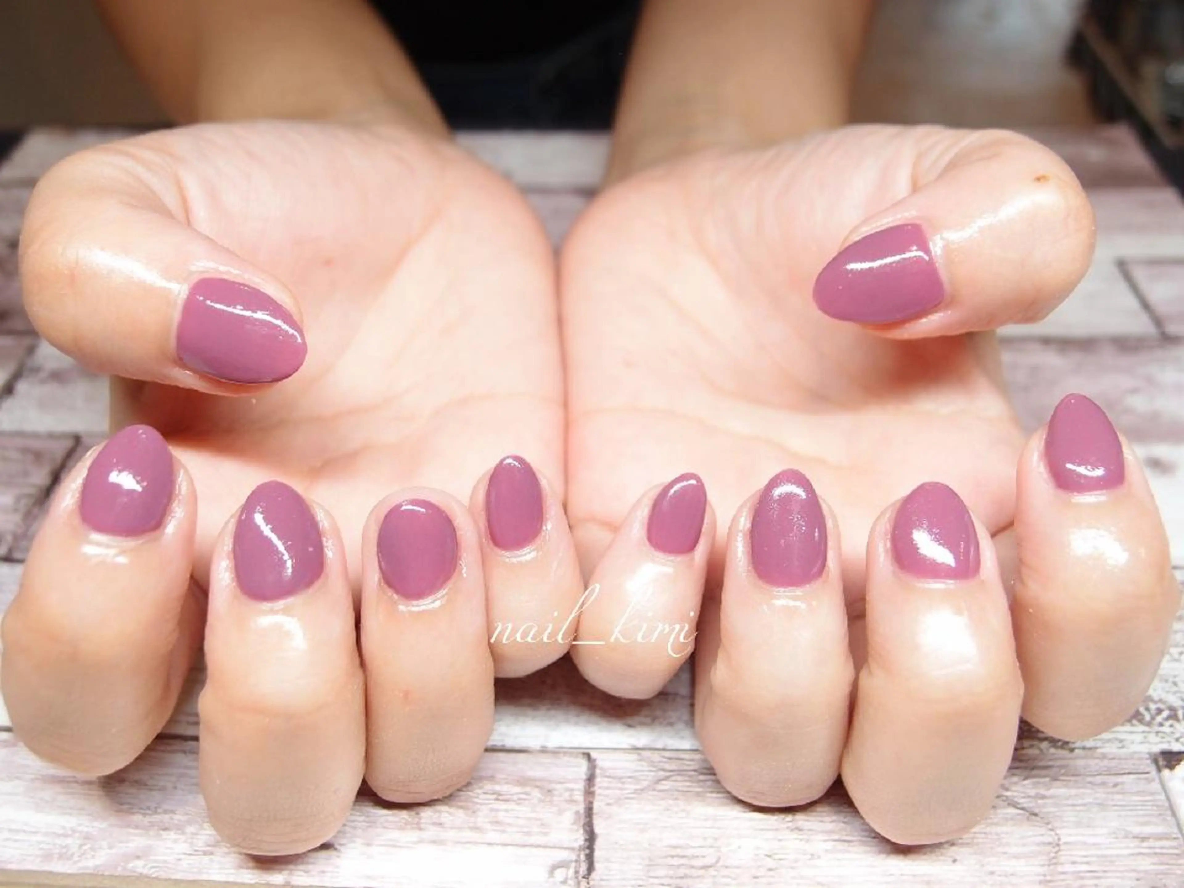 ネイル ワンカラーネイル ConneQt所属・ETHOSENSE. kimikaのネイルデザイン