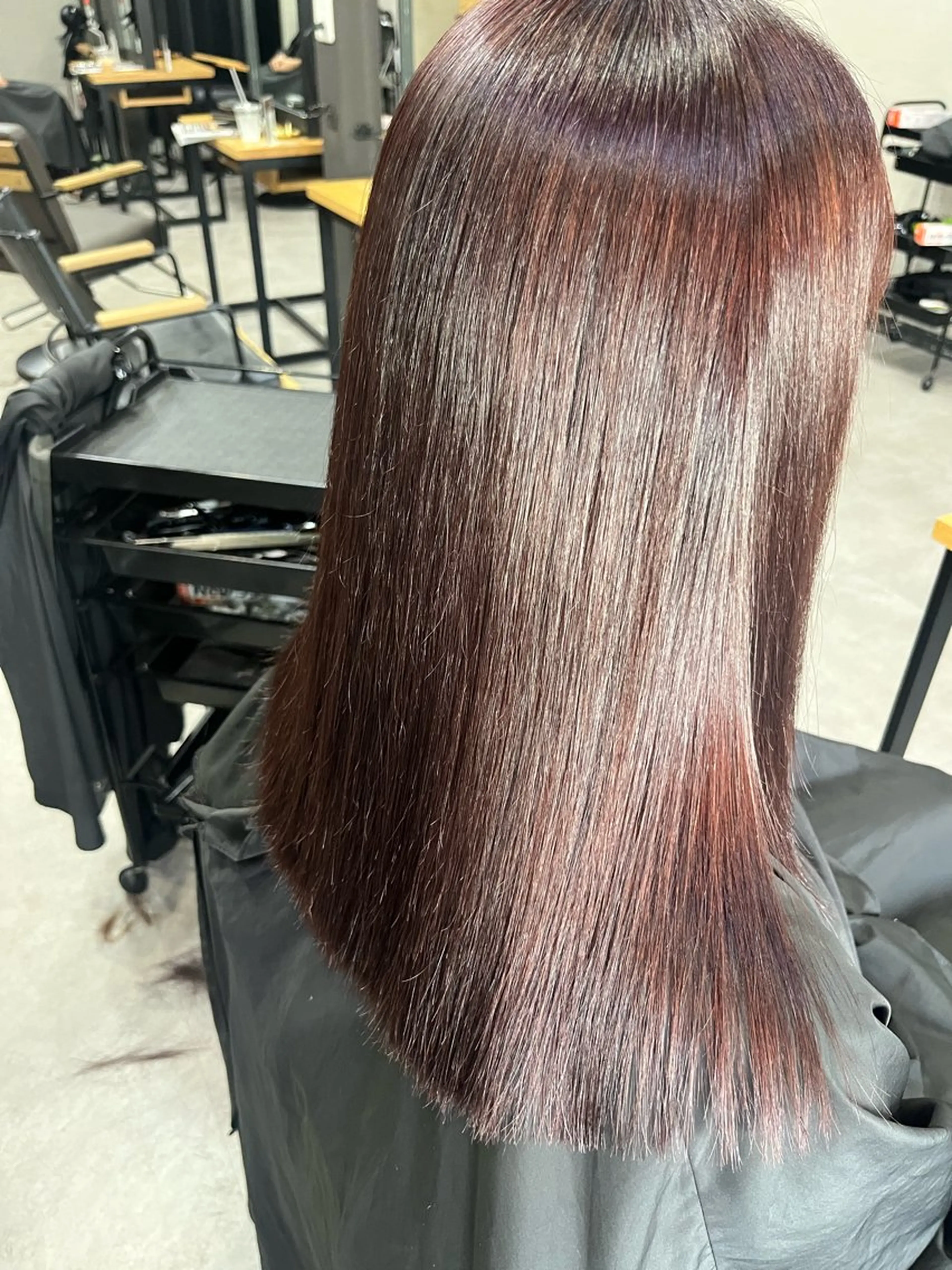 セミロング カラー 縮毛矯正 【Ciyon.】 Momokoのヘアスタイル