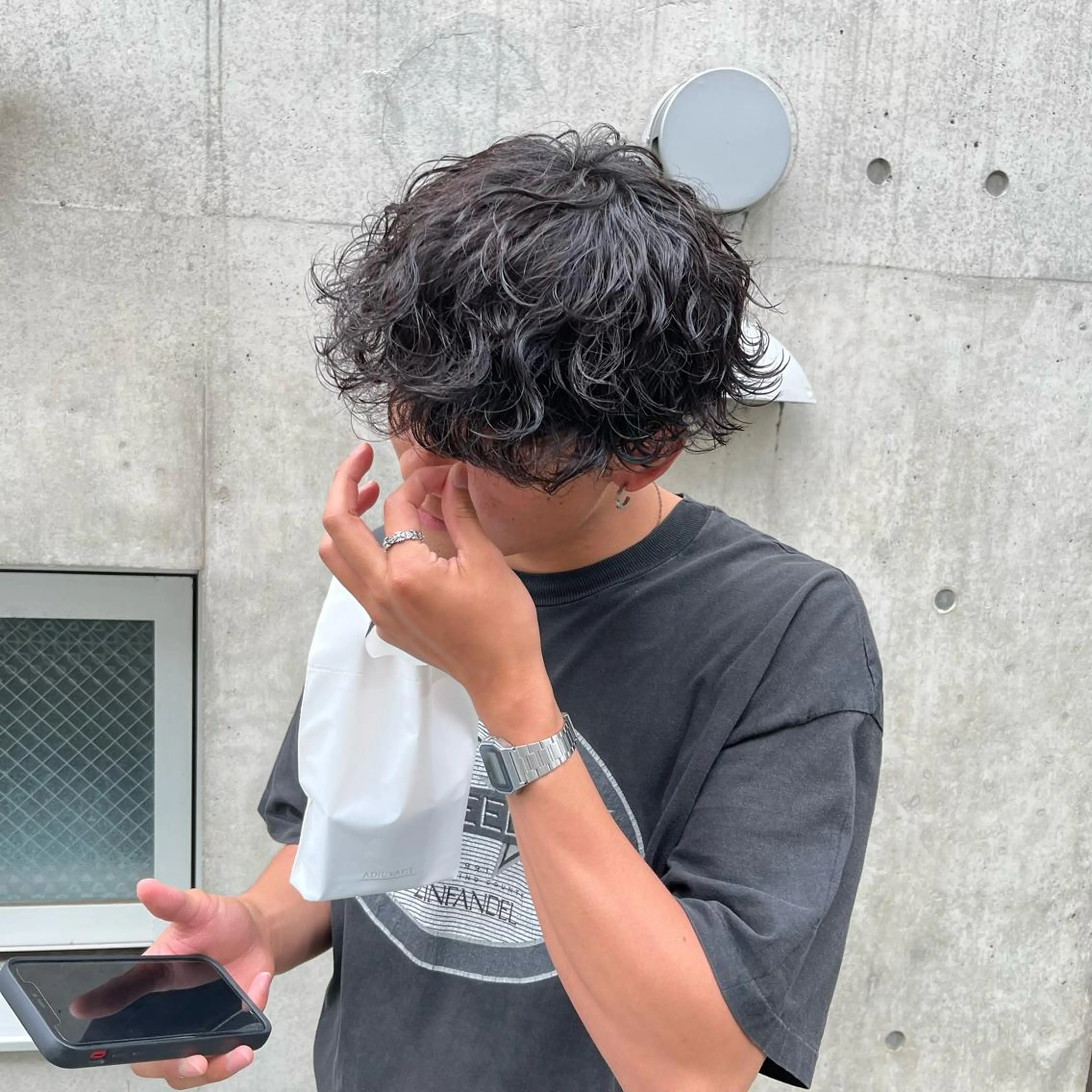 ショート パーマ ヘアアレンジ メンズ メンズパーマ 波巻きパーマ スパイラルパーマ メンズパーマの達人 🌟川内絵人のヘアスタイル