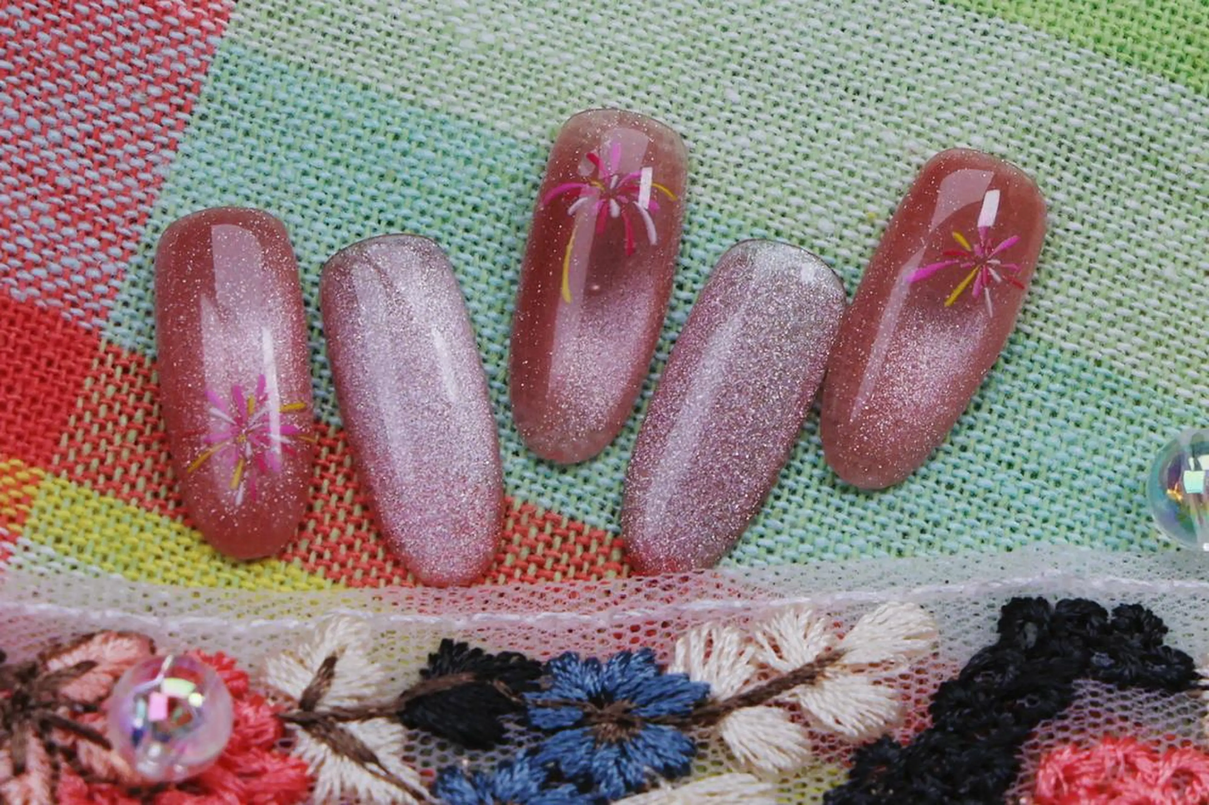 ネイル ハロウィン ロングネイル マグネットネイル スカルプネイル ネイルチップ ハンドネイル MSS みきのネイルデザイン