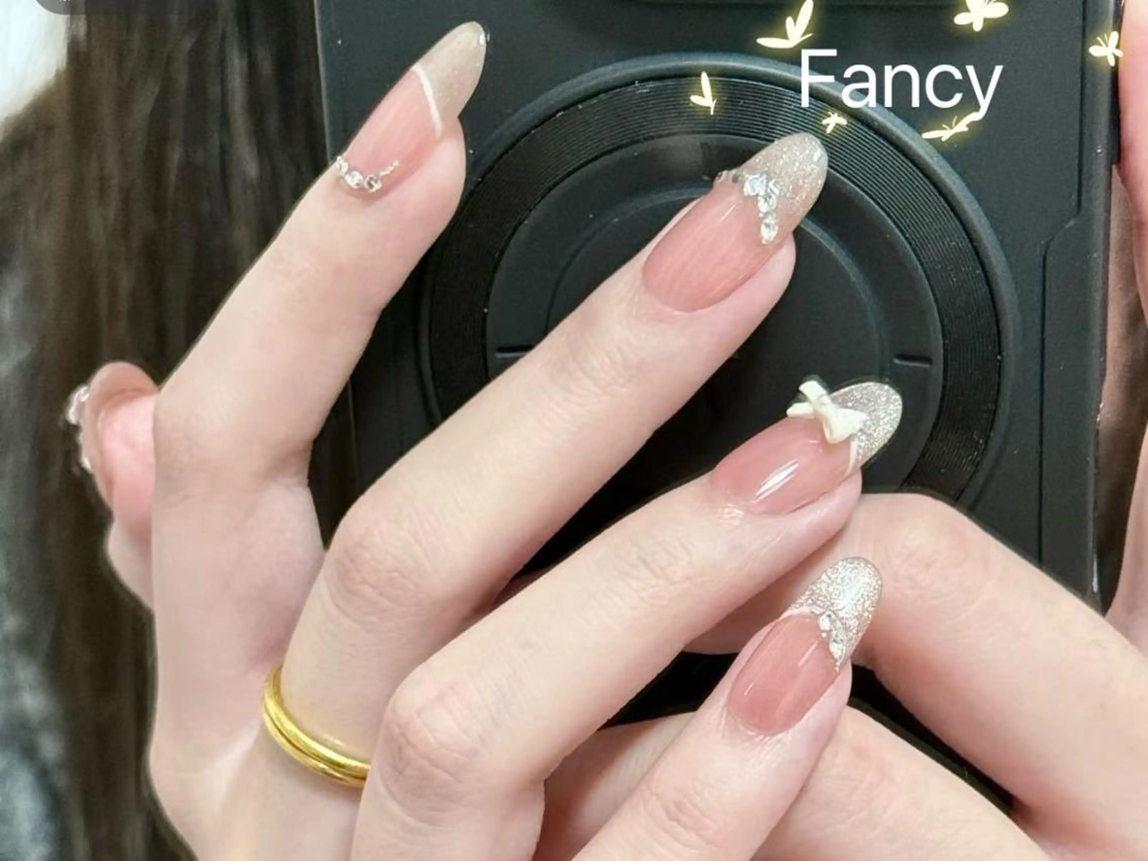 ネイル チークネイル 長さ出し フットネイル フレンチネイル ジェルネイル Fancy Nailsalonのネイルデザイン