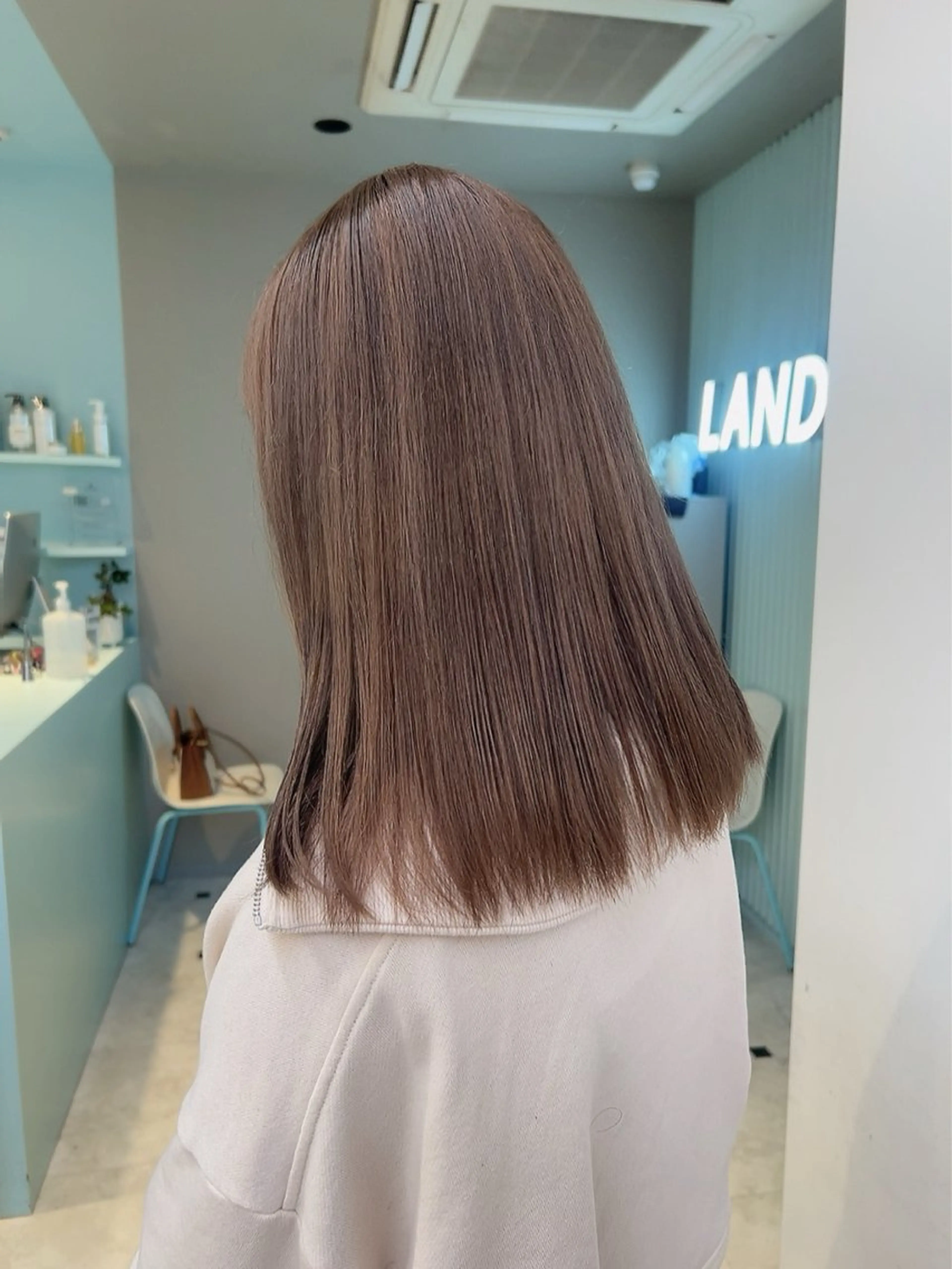 セミロング カラー ヘアカラー トリートメント ヘッドスパ 🥞ベージュ系カラー 【すずきりほ】🥞のヘアスタイル