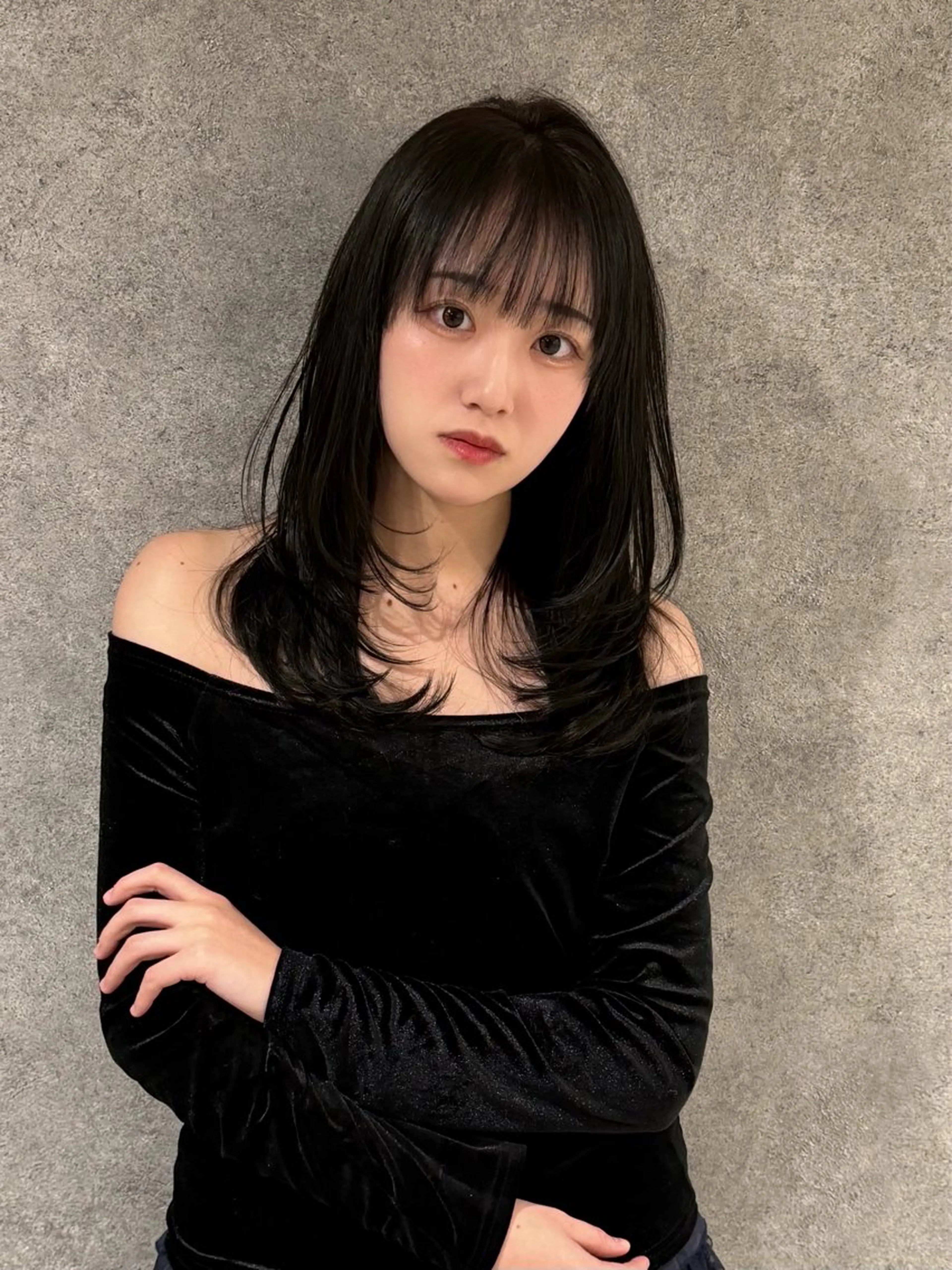 ロング カット 縮毛矯正 トリートメント レイヤーカット 縮毛矯正◽️河野泰貴のヘアスタイル