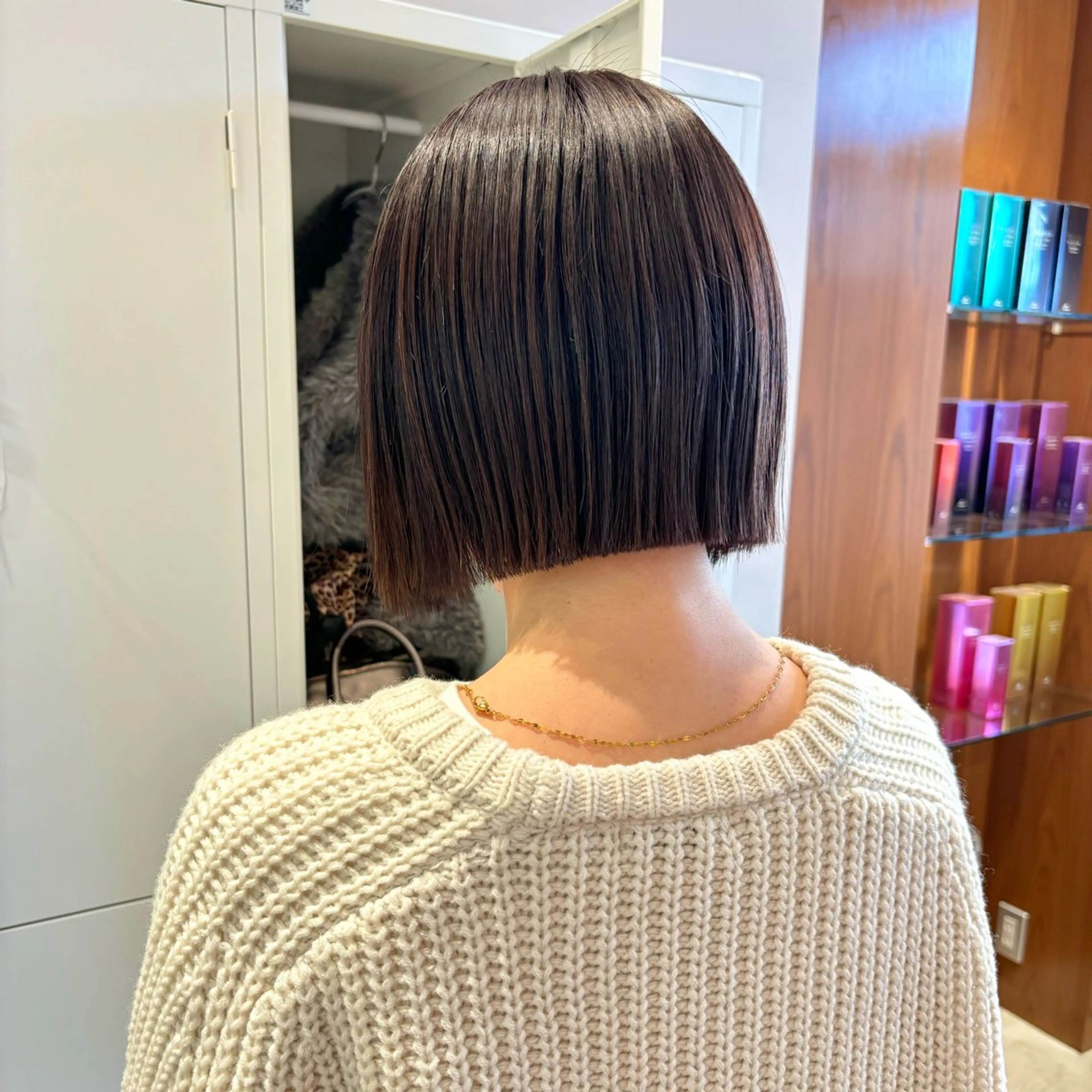 ショート カラー カット ヘアカラー ボブ/透明感カラー/ 似合わせ🌿高田知那のヘアスタイル