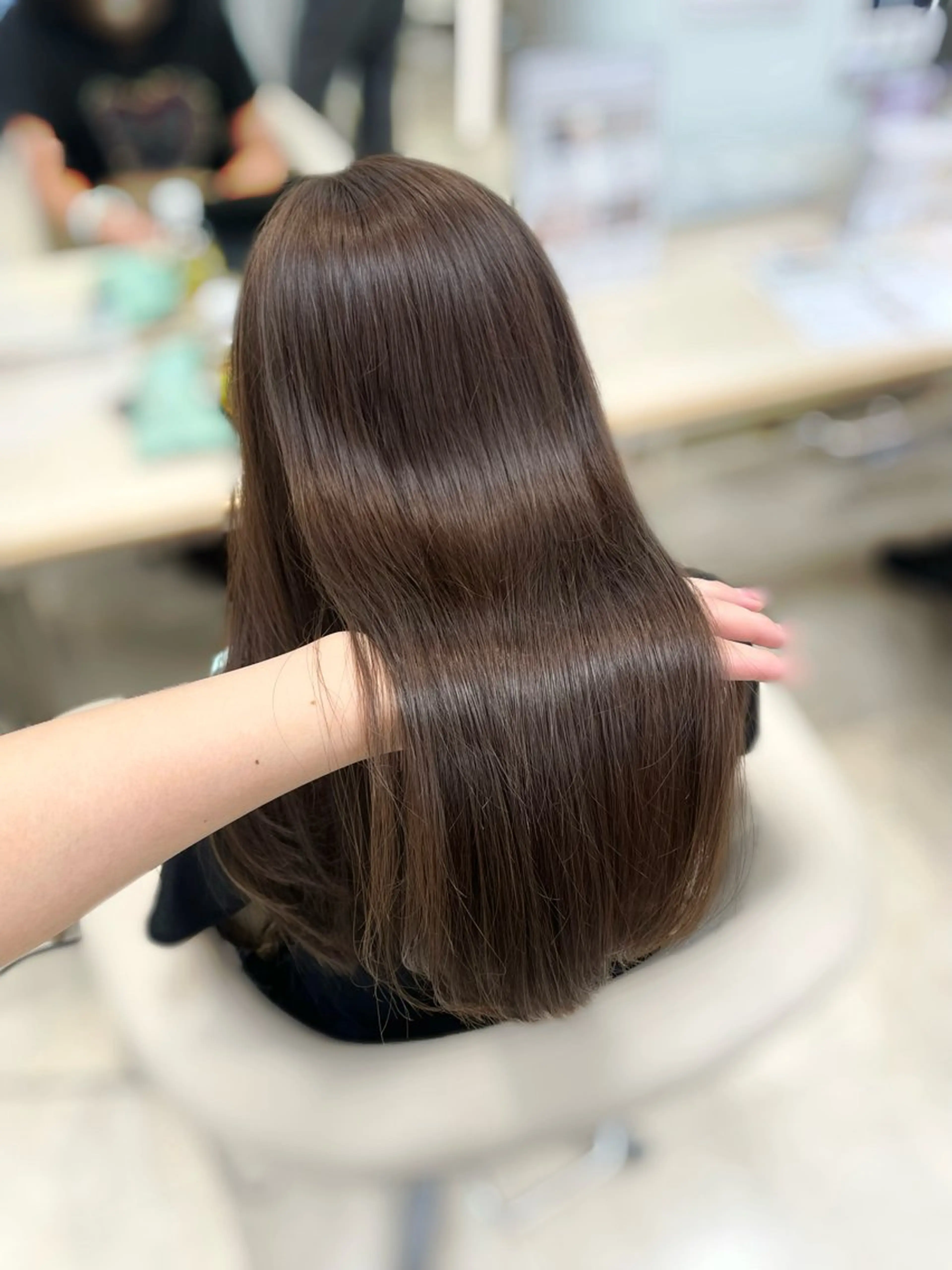 ロング カラー 透明感ワンカラー 🎀髪質改善/AOのヘアスタイル