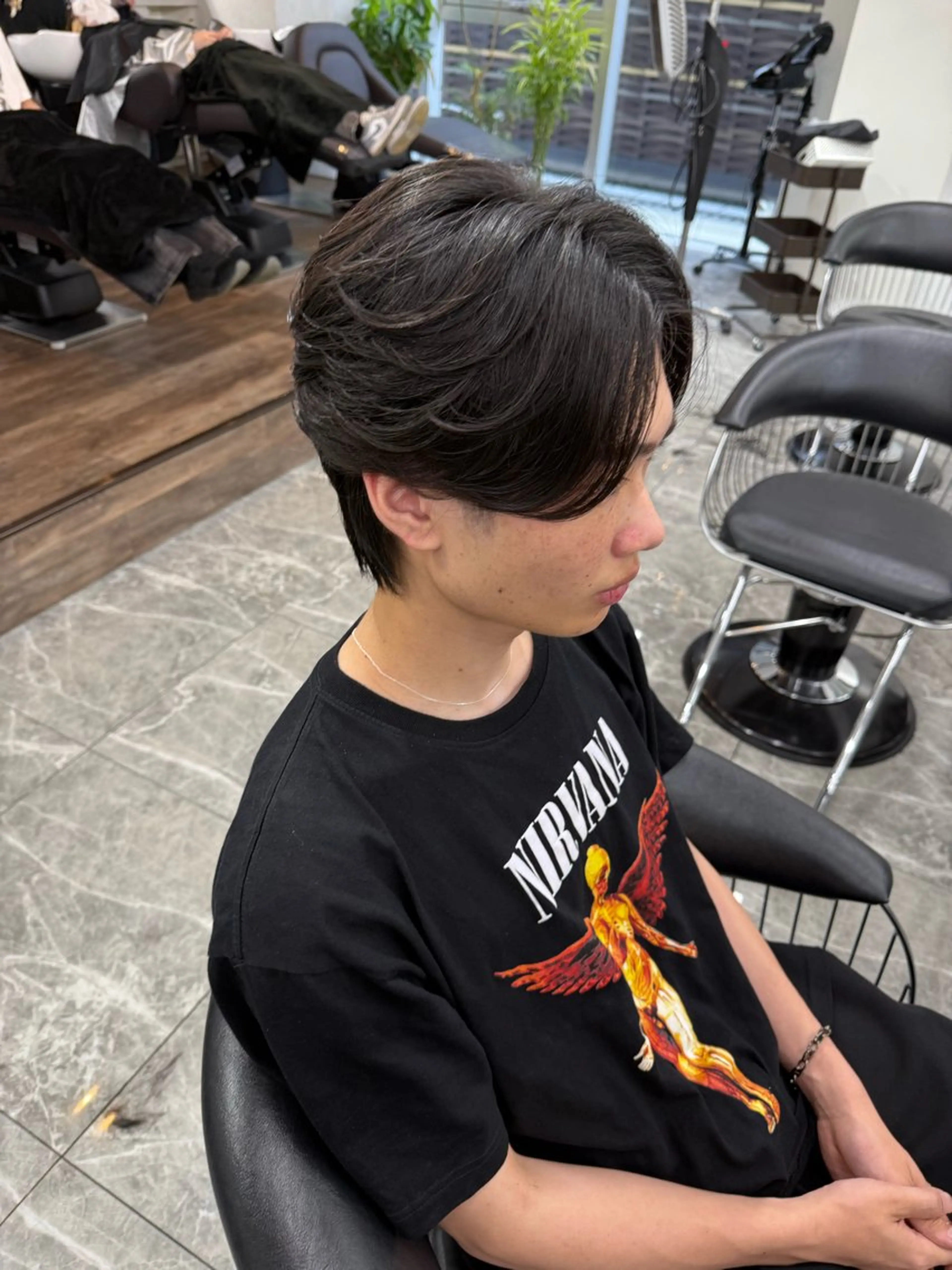 【メンズ限定】今月まで☆最新☆ナチュラル縮毛矯正+カット+トリートメント¥8800の写真