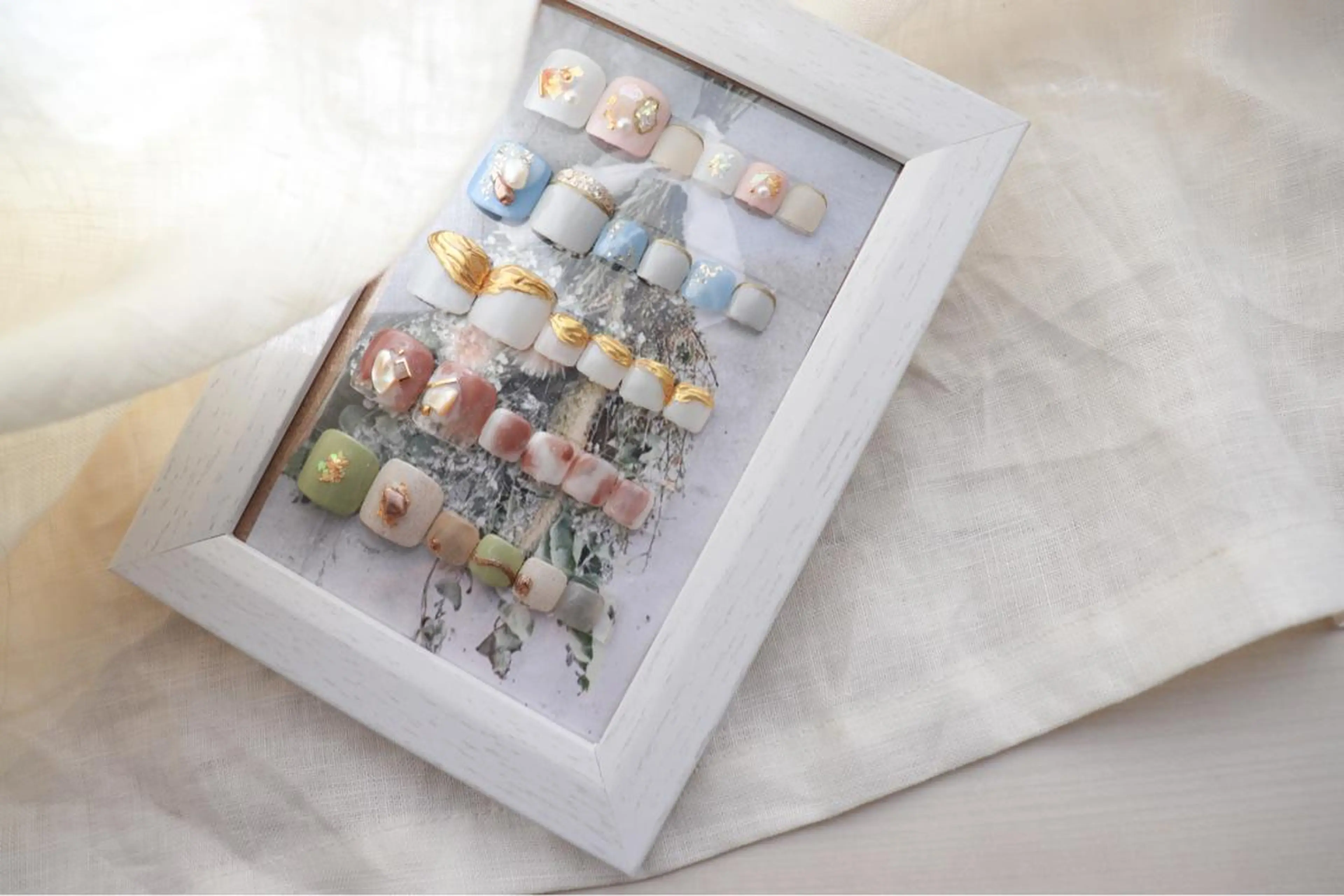 ネイル フットネイル フットネイル nailsalon Puretéのネイルデザイン