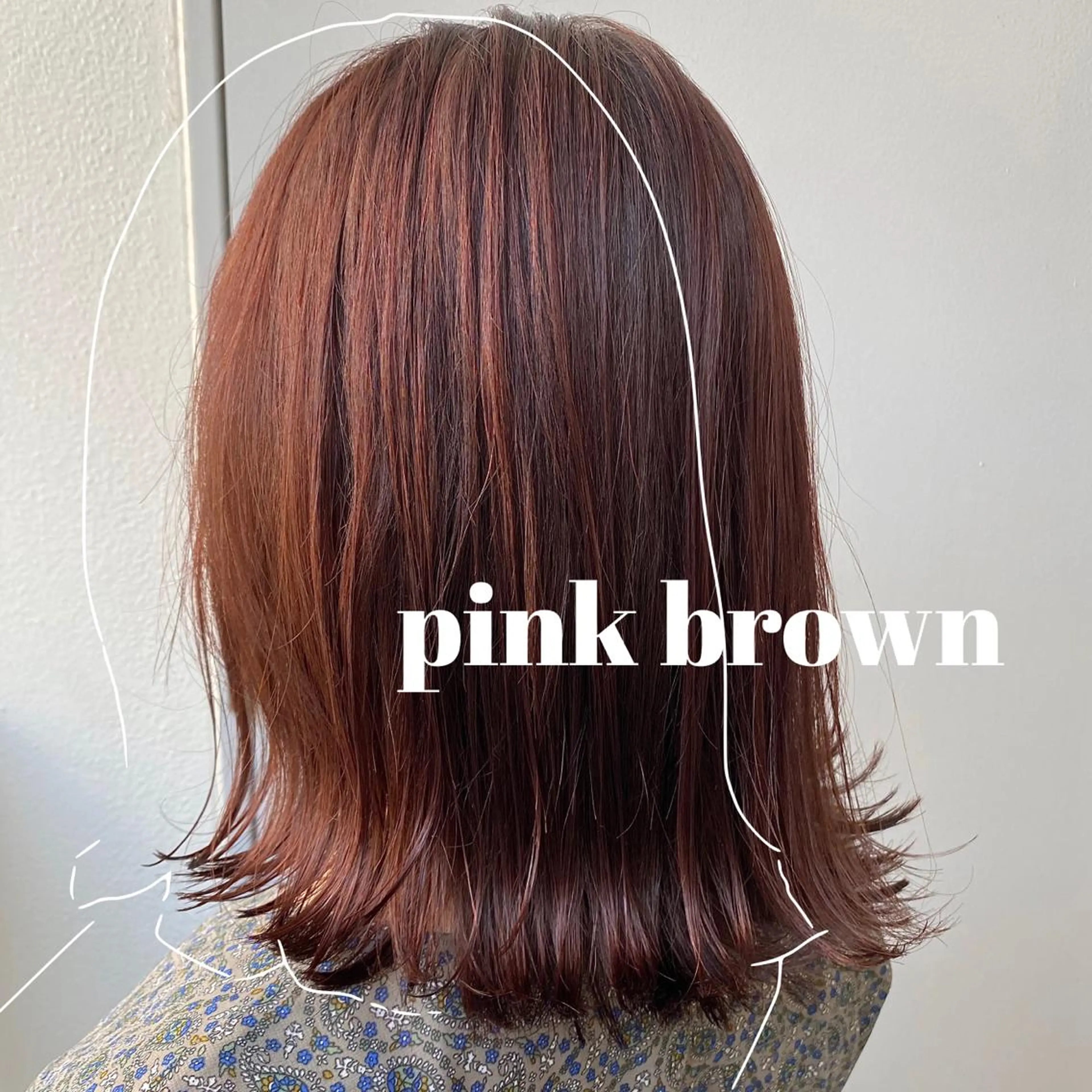 ミディアム カラー ヘアアレンジ 赤味消し.髪質改善 🌿𝘠𝘜𝘙𝘐のヘアスタイル