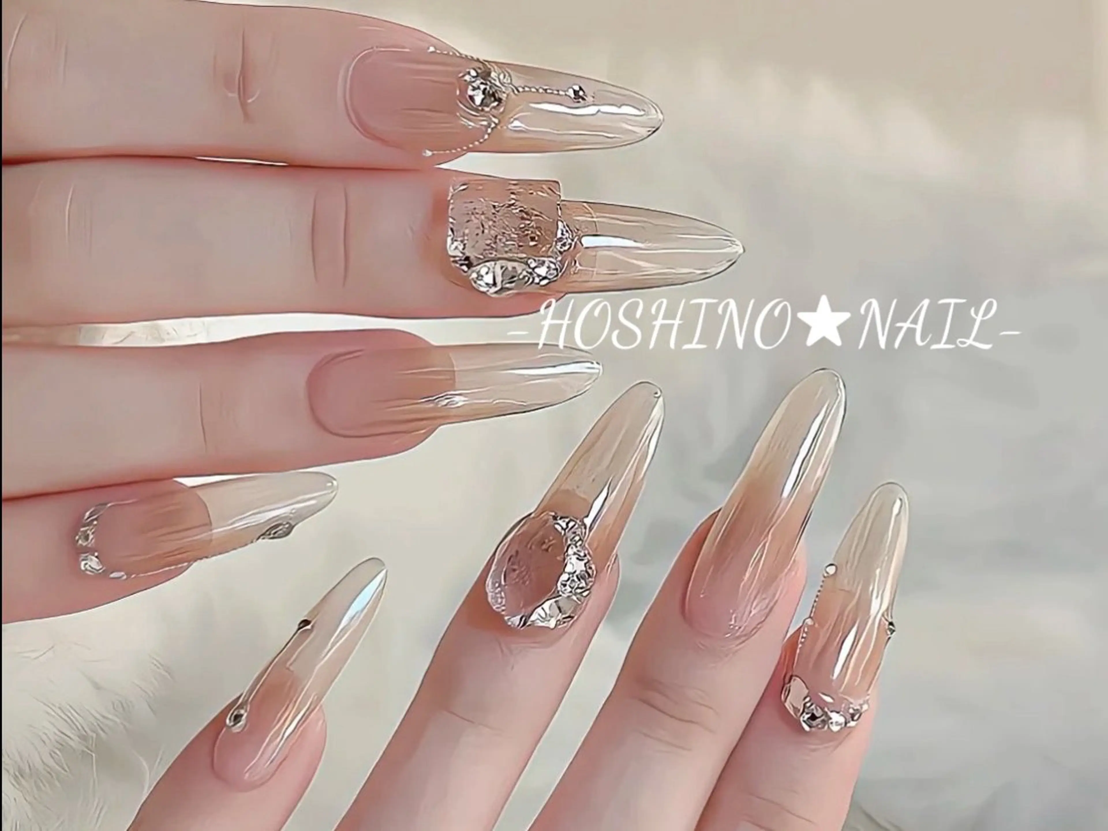 ネイル 長さ出し フットネイル フレンチネイル ジェルネイル 韓国ネイル ハンドネイル ★HOSHINO NAIL★新宿店のネイルデザイン