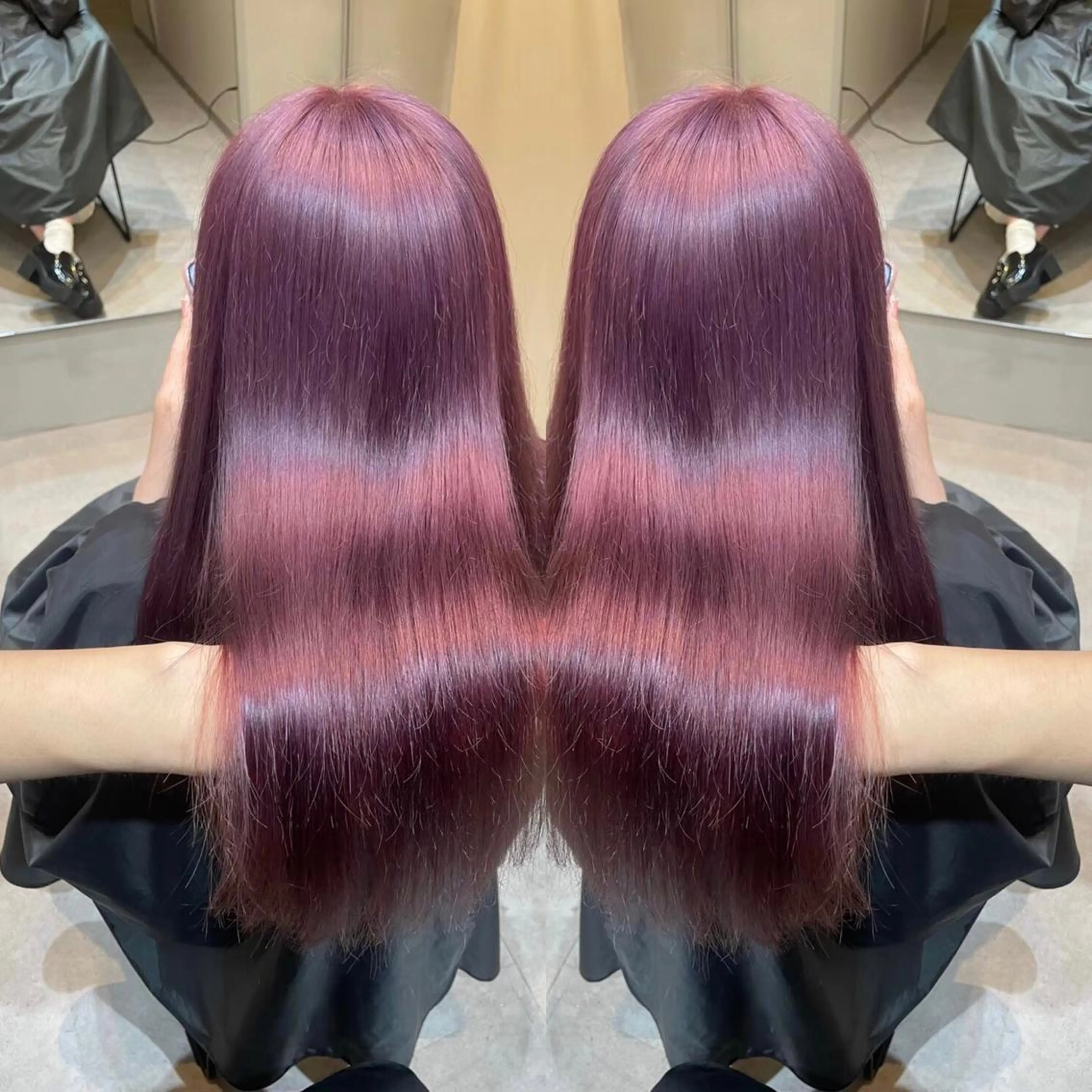 ロング カラー 🦋レイヤー✖︎ 髪質改善🦋リョウヤのヘアスタイル