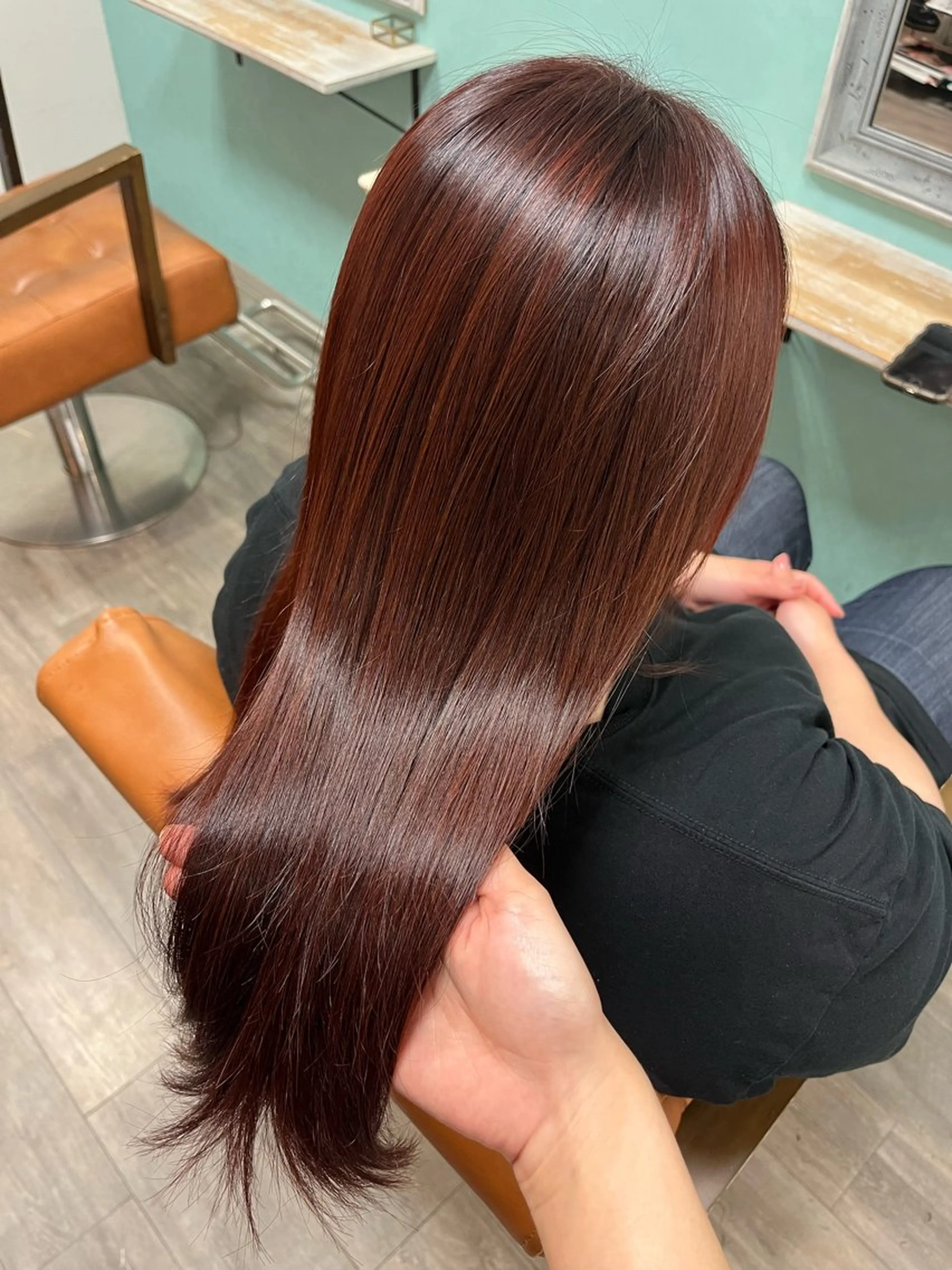 ロング カット ヘアカラー トリートメント AYU (ému) 伏見/髪質改善のヘアスタイル