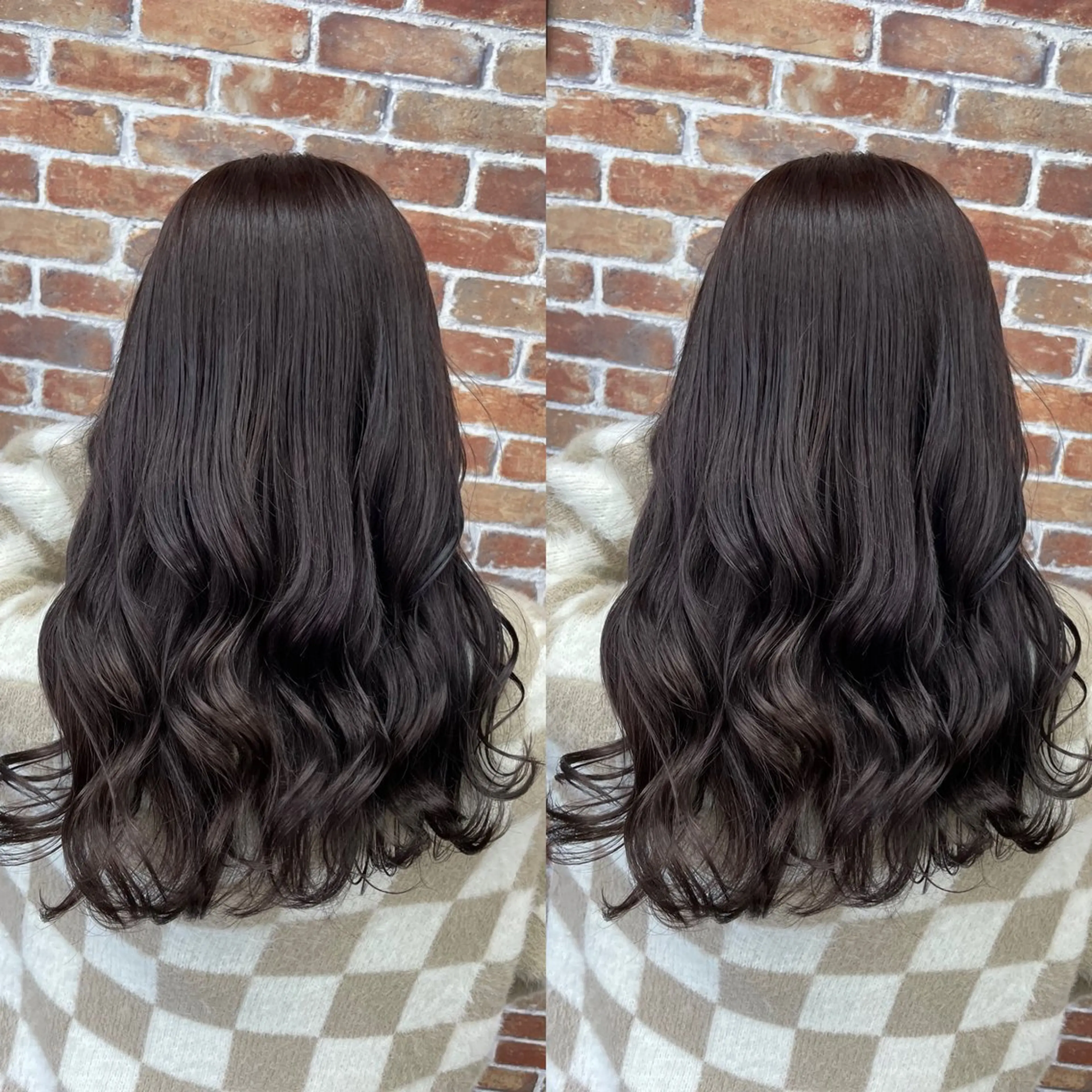ロング ヘアカラー トリートメント MOMO KAのヘアスタイル