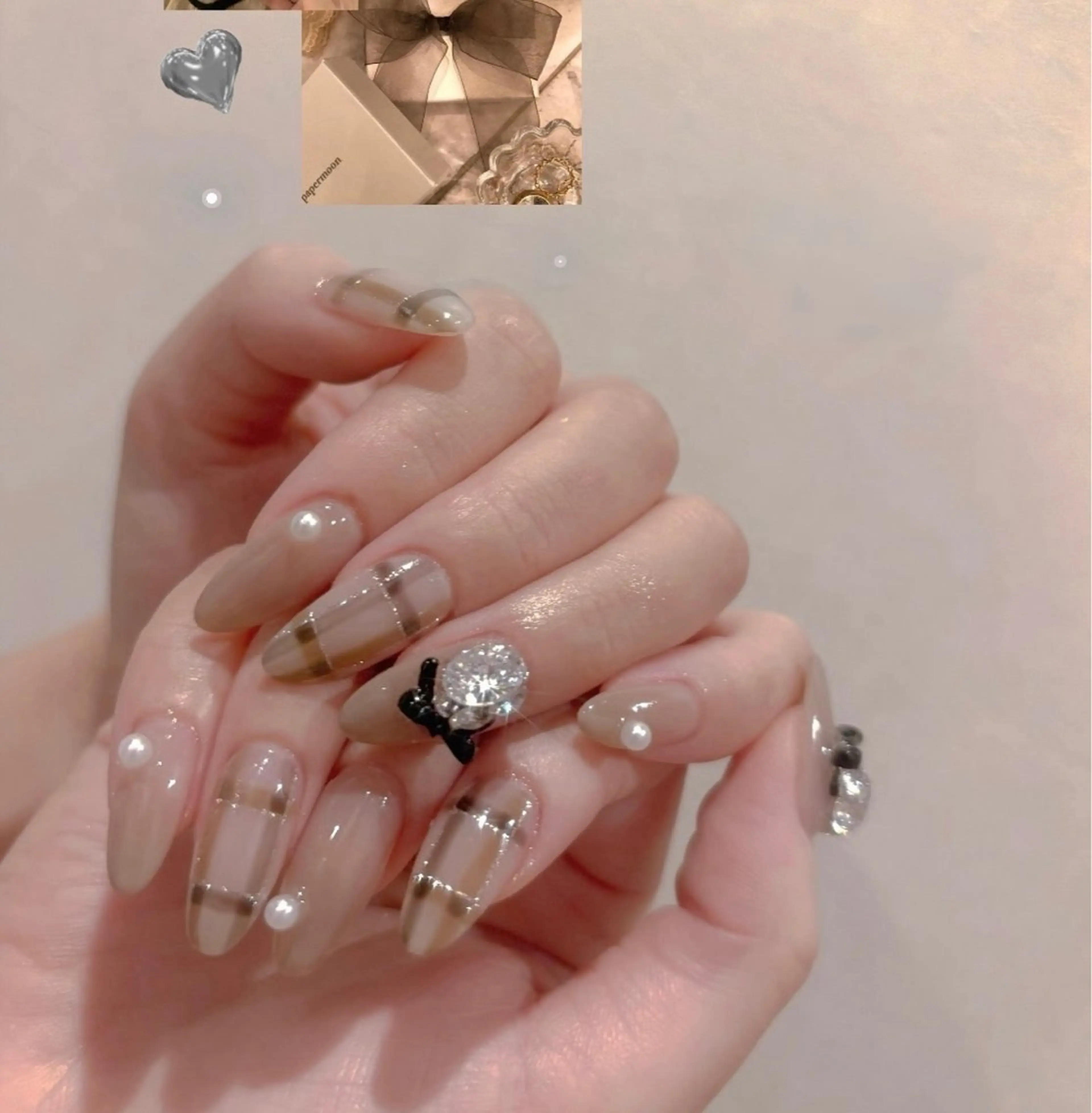 ネイル フレンチネイル グラデーション マグネットネイル ミラーネイル 持ち込み yurinail所属・yuri nail 高田馬場のネイルデザイン