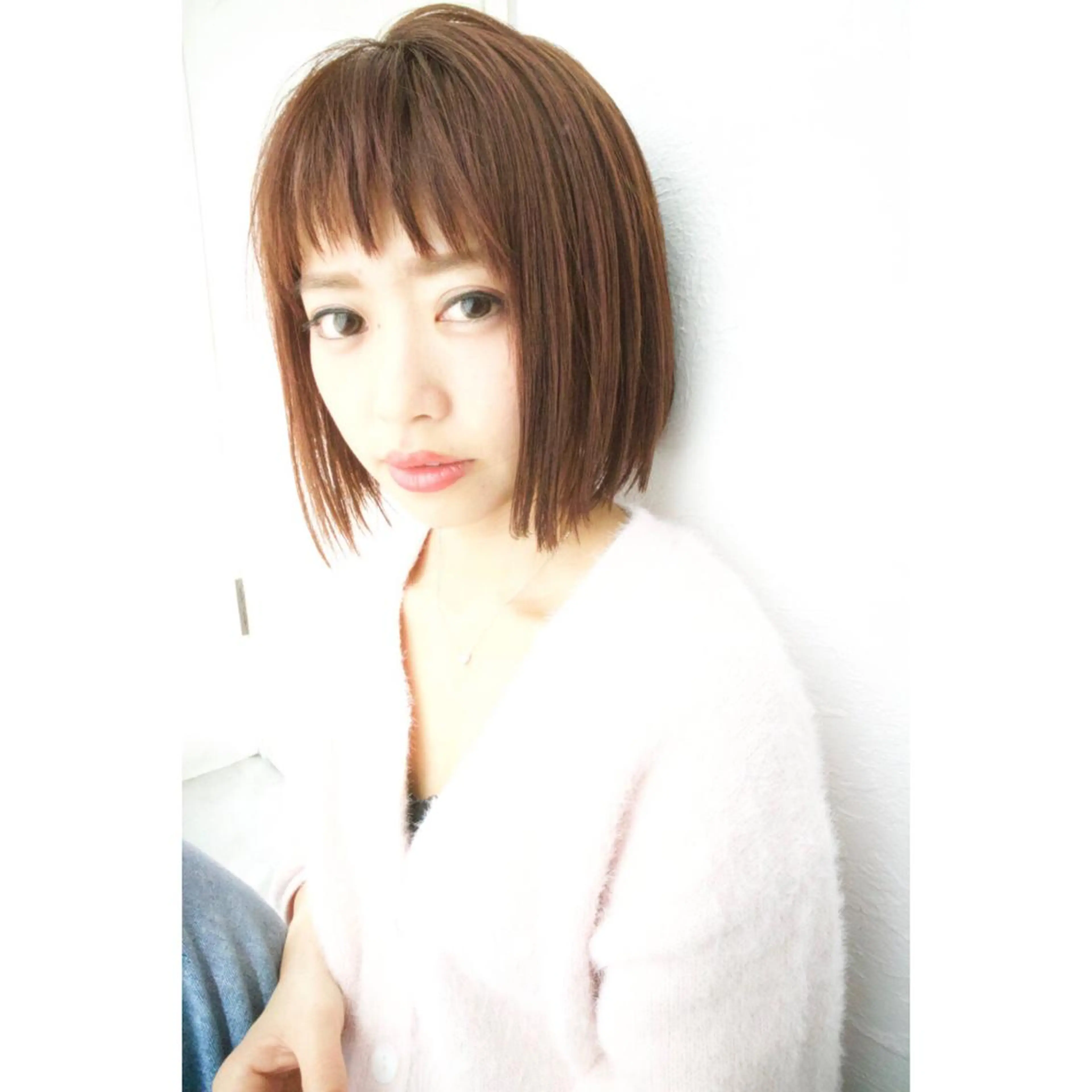 ミディアム カラー カット ヘアカラー fio マナミのヘアスタイル