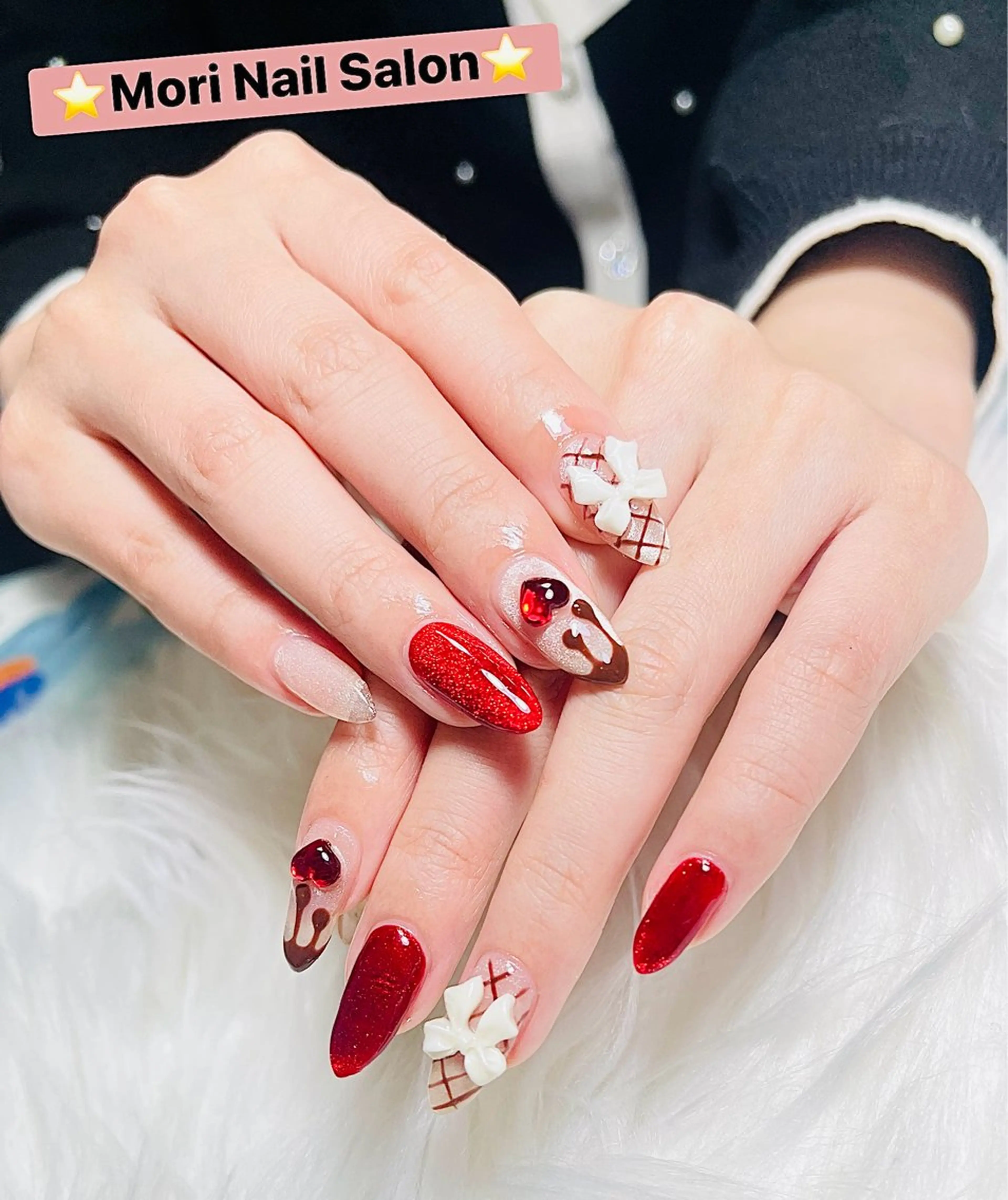 🍓プレミアムマグネット🍓「2色可能」✨「4本アート」🌟「シンプルアート2本、ストンが付け2本」🎶「オフ込み」✨の写真