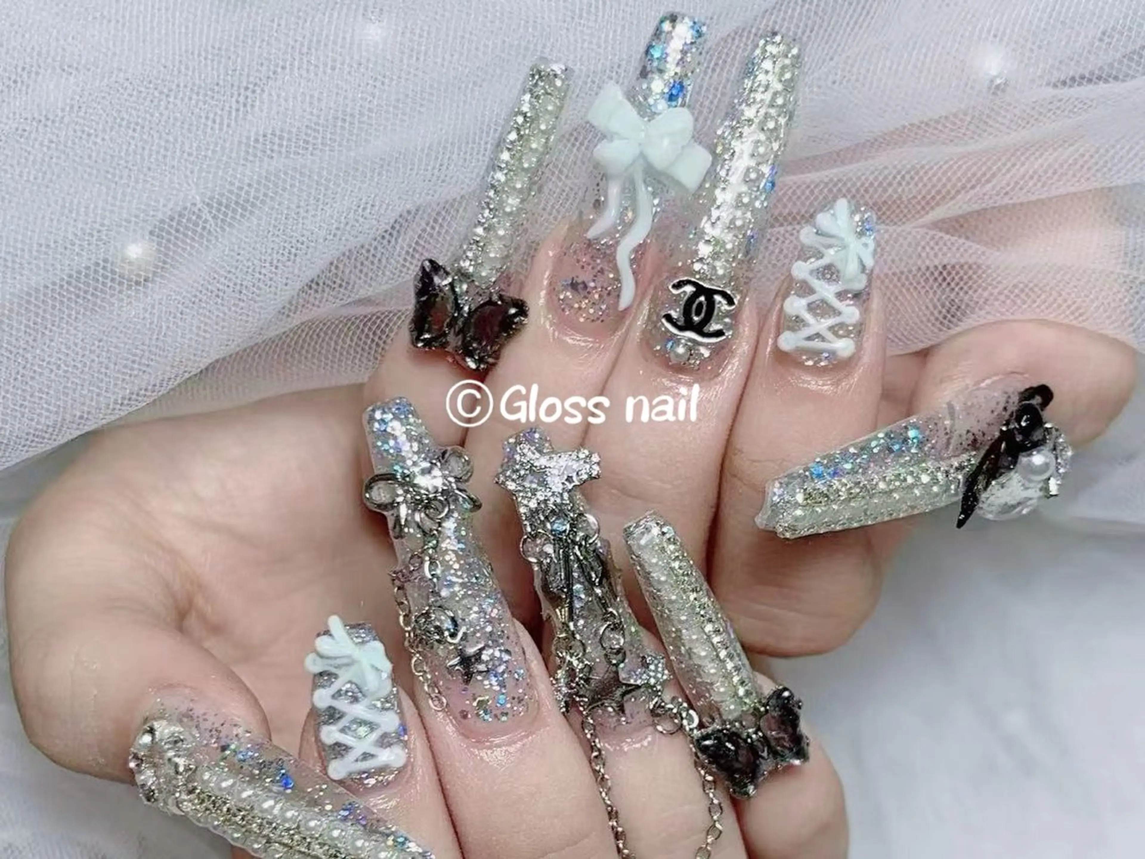 ネイル ハンドネイル Meri💅ジェル& チップ長さだし専門のネイルデザイン