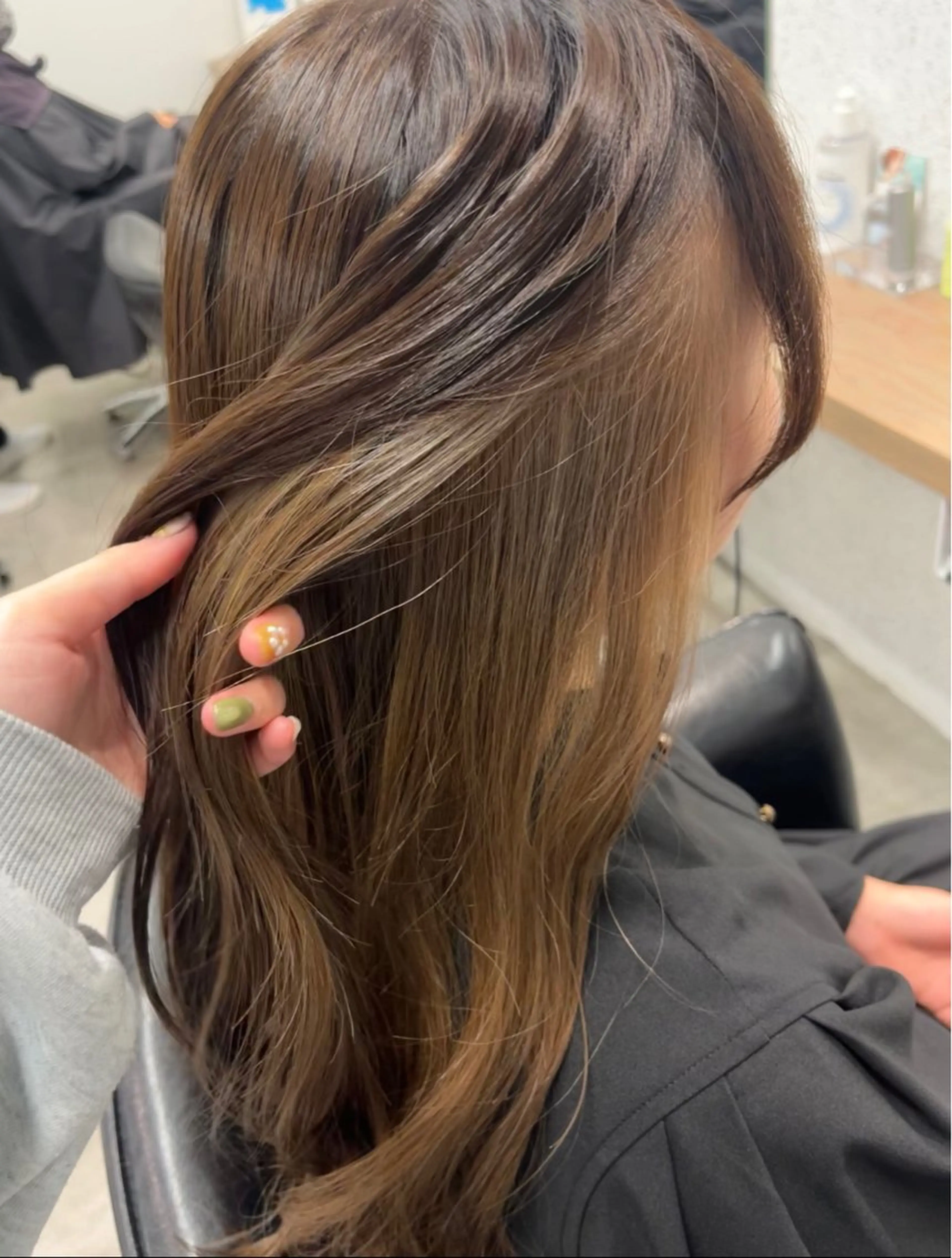 ロング ボブ/透明感カラー/ 髪質改善/🌙/ルナのヘアスタイル