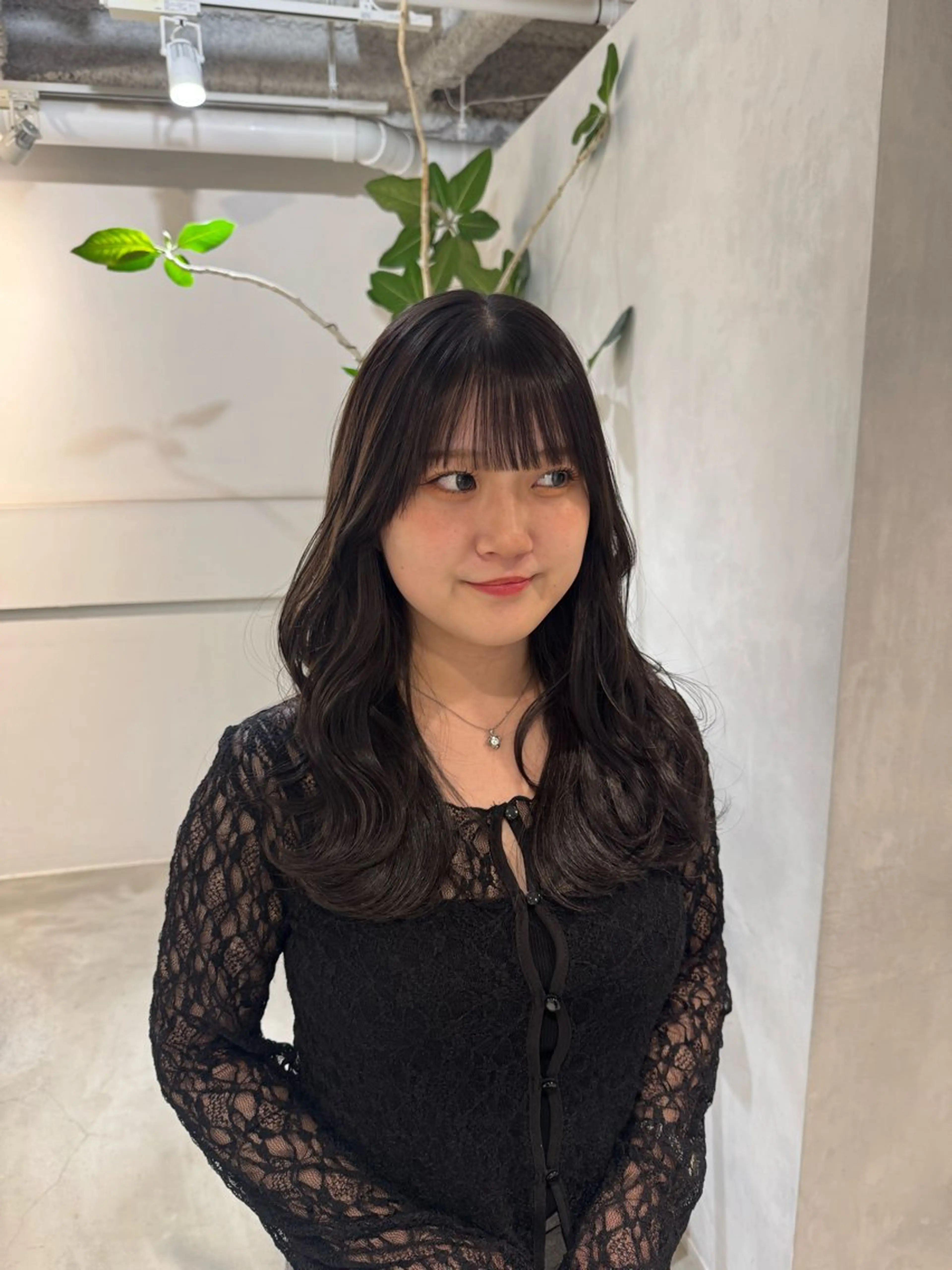 セミロング カット ヘアカラー トリートメント 顔周りcut・ご相談 ＝新宿しずく🇰🇷のヘアスタイル