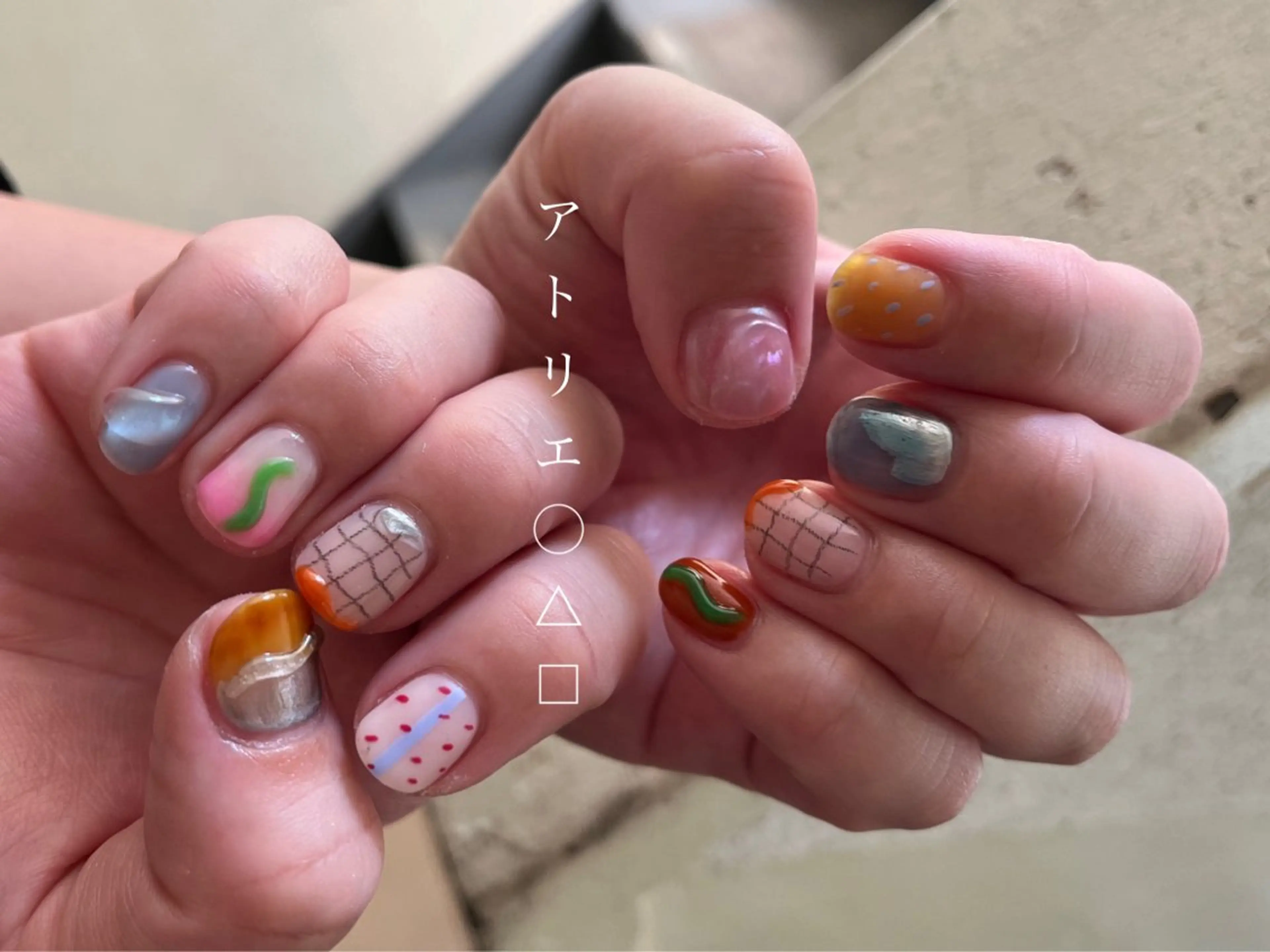 ネイル ハンドネイル アトリエ ○△□のネイルデザイン