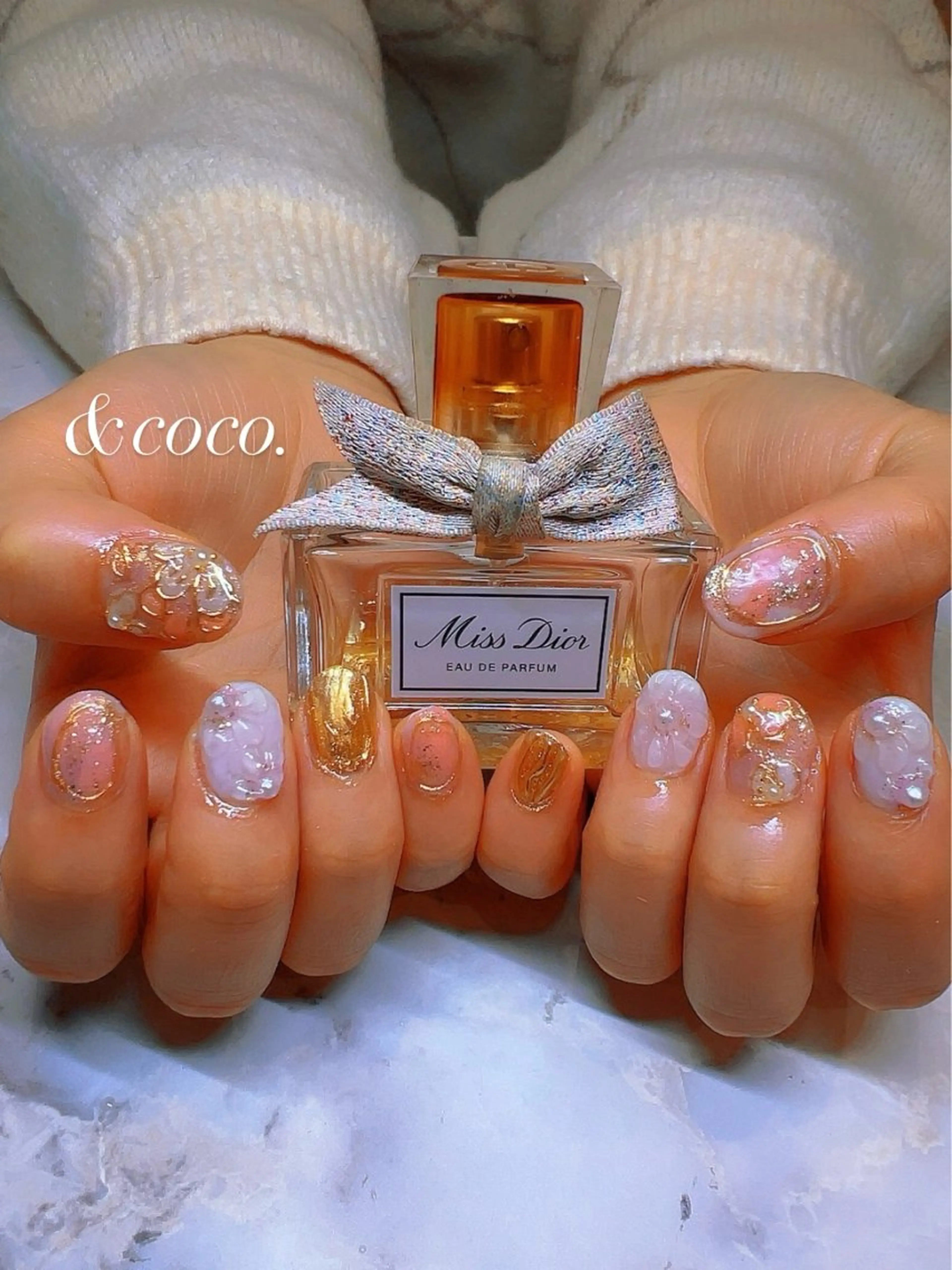 ネイル 成人式 ハンドネイル ＆coco.所属・＆ coco.のネイルデザイン