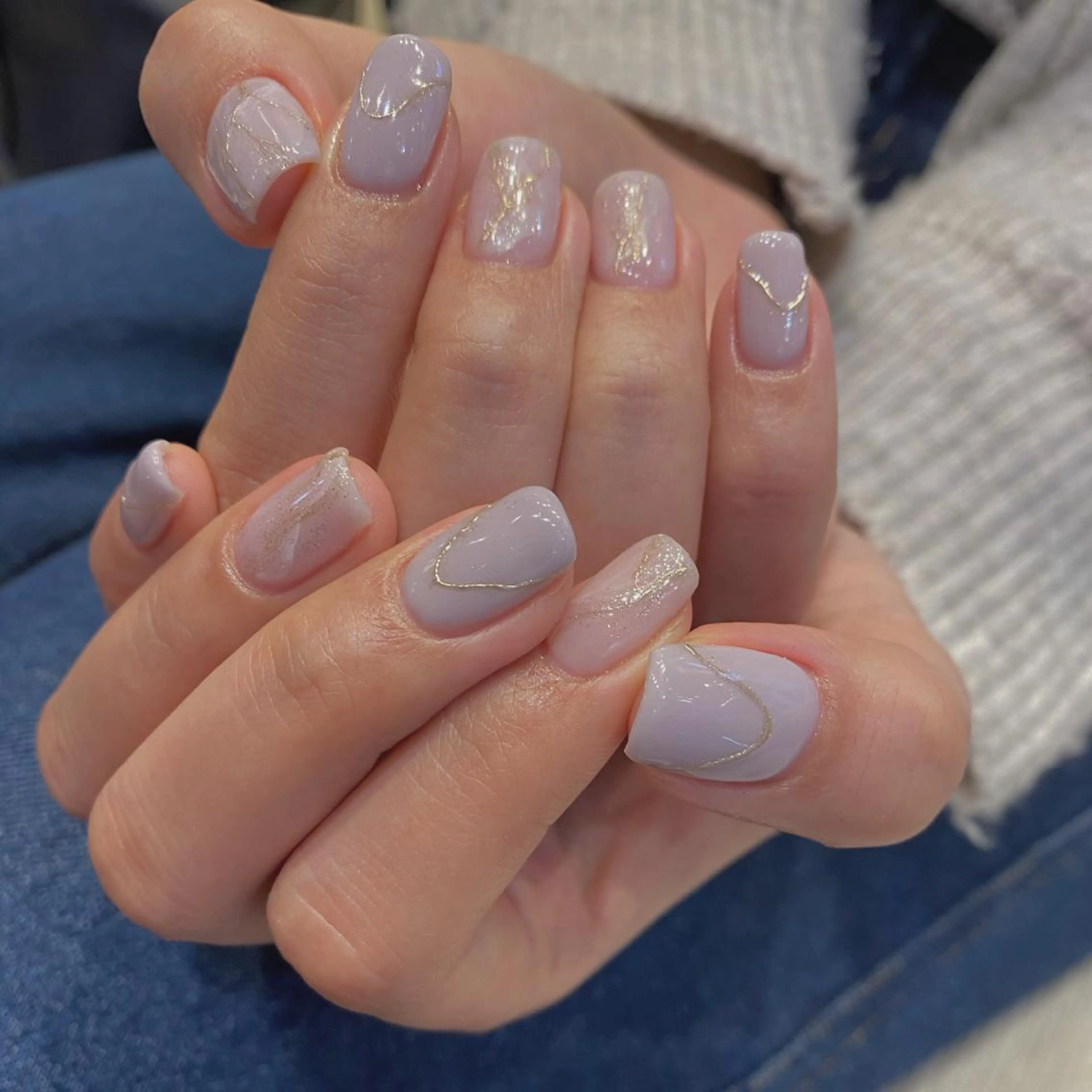 ネイル アートネイル 大理石ネイル(マーブル) 🌼大西洋子 laughl🌼のネイルデザイン