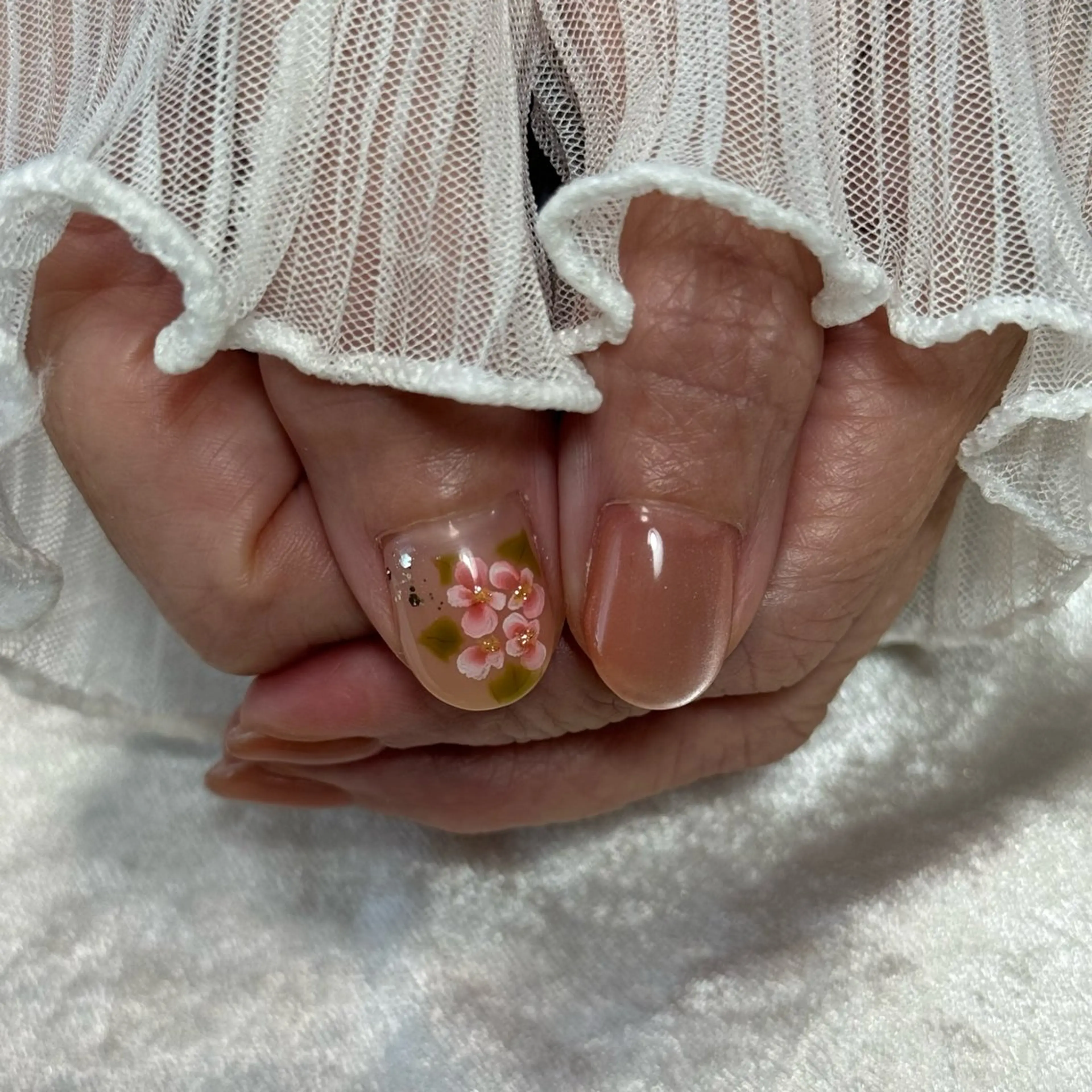 ネイル フラワーネイル ハンドネイル Hana_ Rieのネイルデザイン