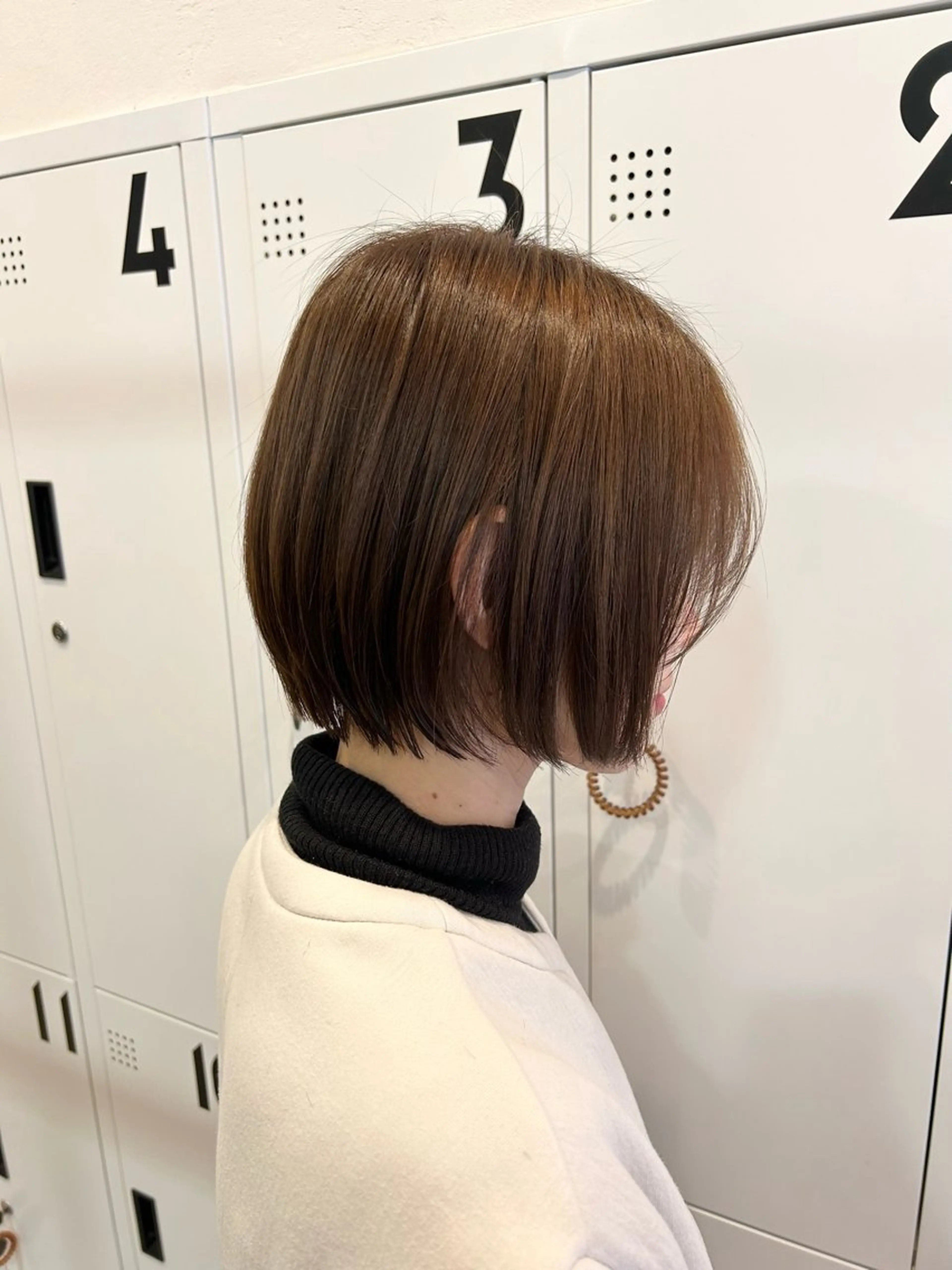 ショート ボブ ヘアカラー トリートメント ナカオ/美髪縮毛矯正 /レイヤー/メンズのヘアスタイル