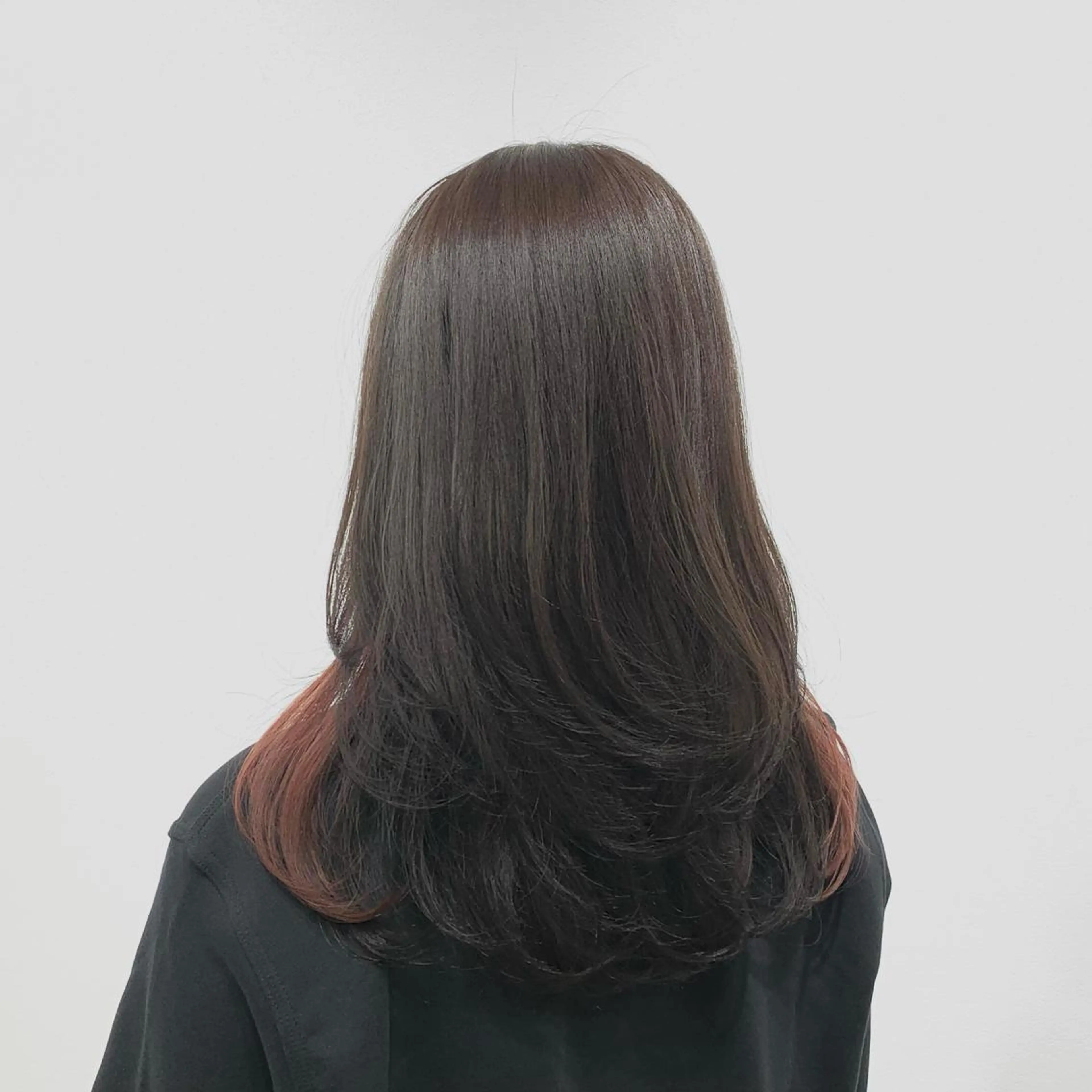 ロング カラー ヘアアレンジ キヨミ 韓国レイヤーカットのヘアスタイル