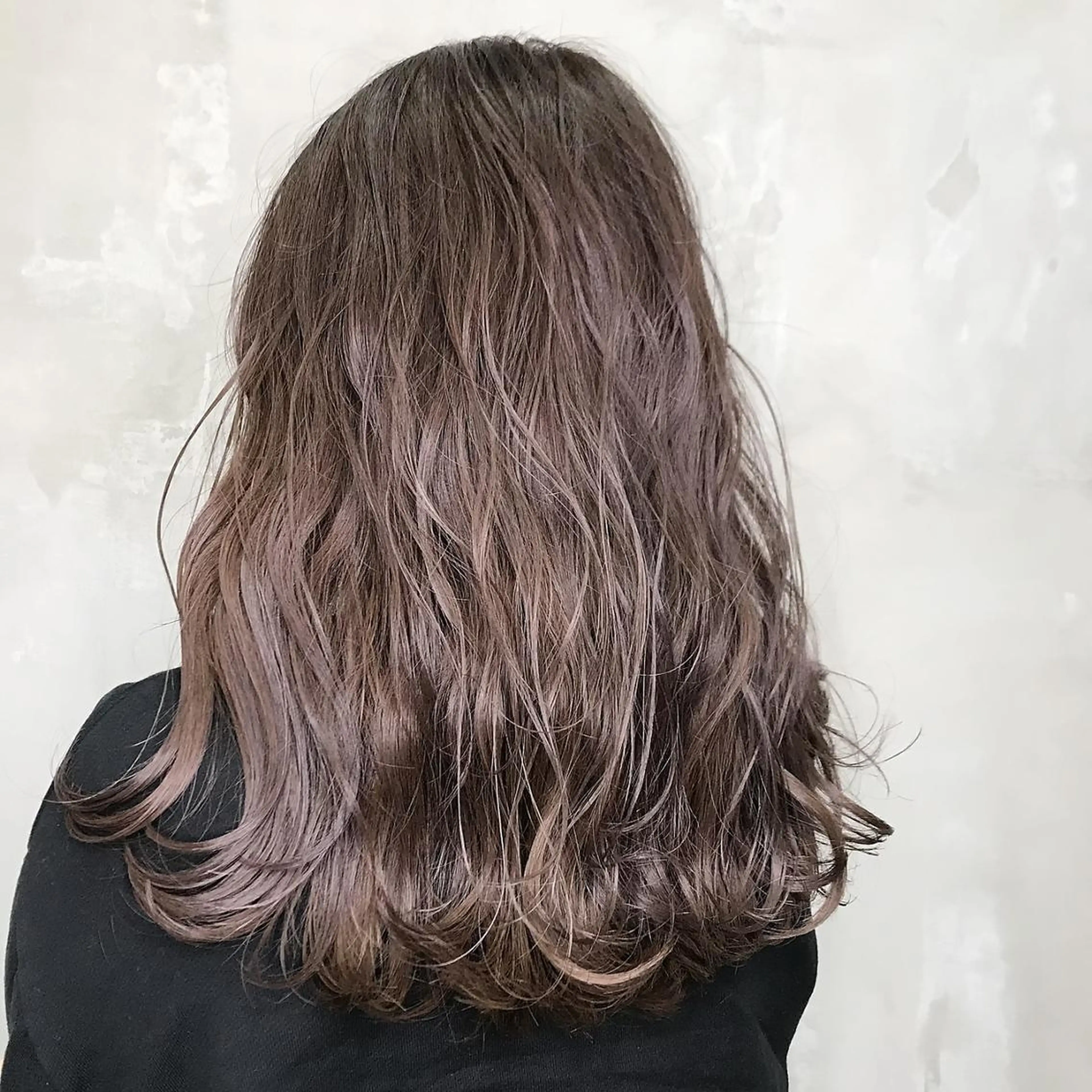 ミディアム カラー ベージュカラー ココアベージュ ANGELICA 近鉄奈良店のヘアスタイル