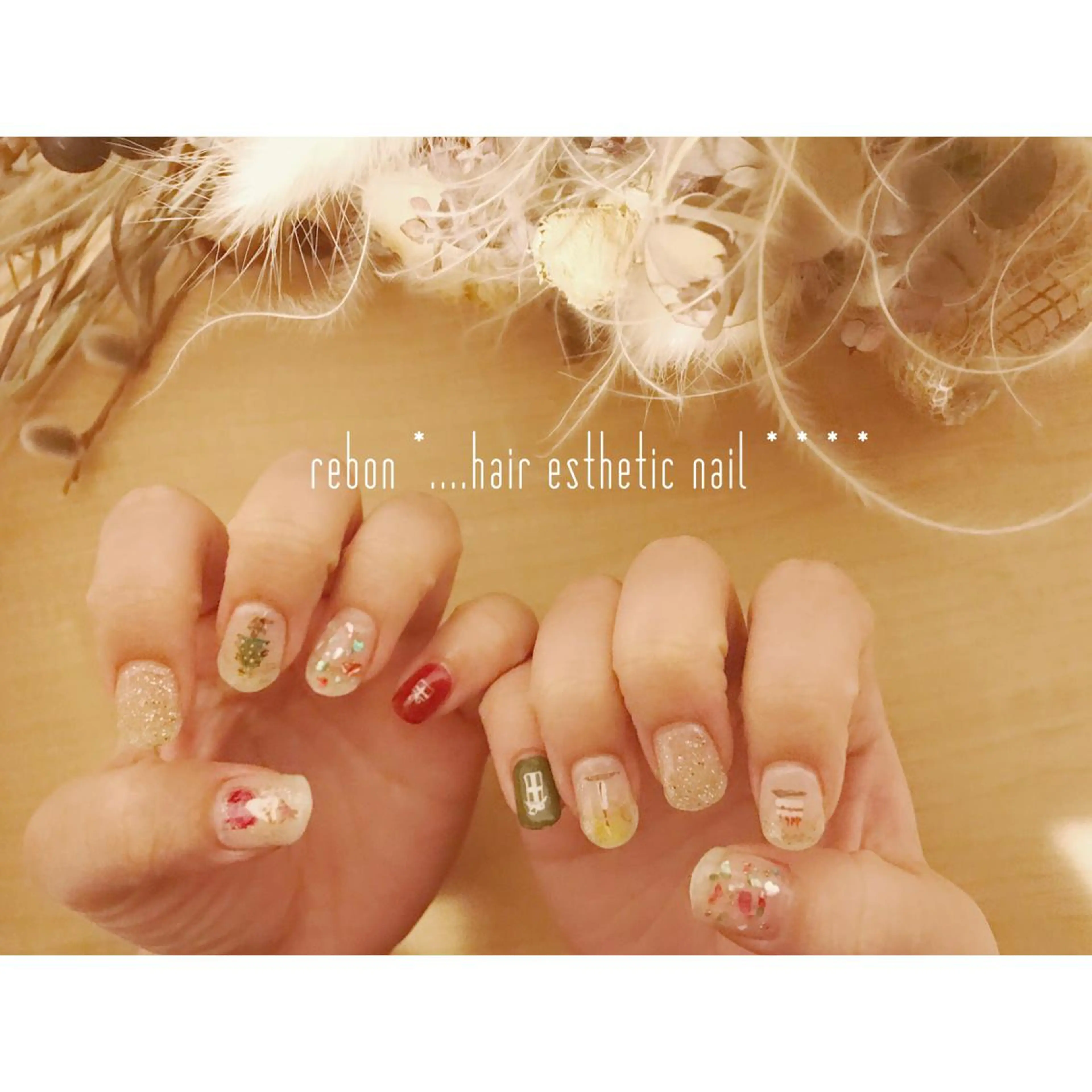 ネイル ハンドネイル フットネイル rebon＊ natsukiのネイルデザイン