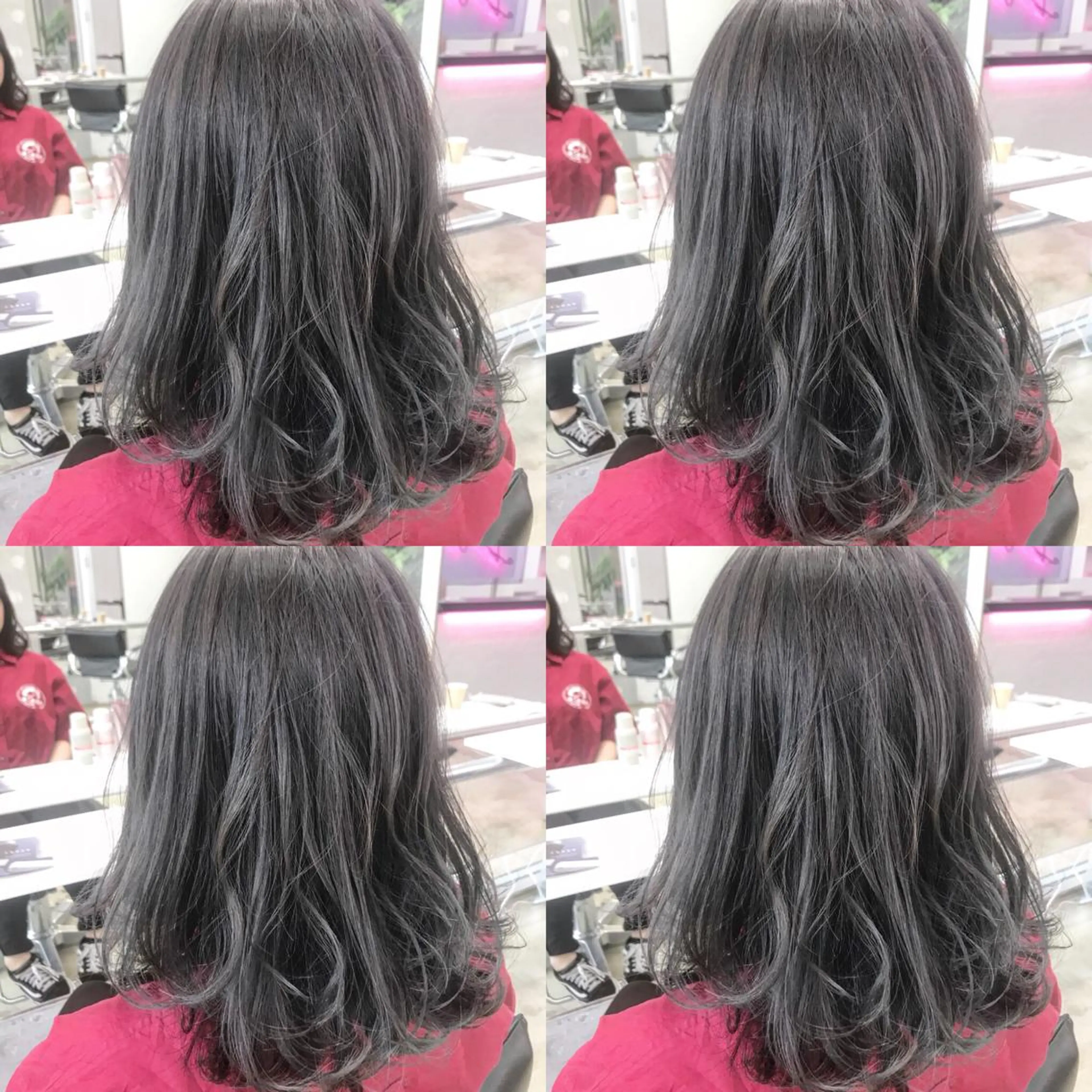 セミロング カラー ヘアアレンジ キッズ ネイル マツエク・マツパ グレージュ 垢抜け案内人 鈴木聖矢✂️のヘアスタイル