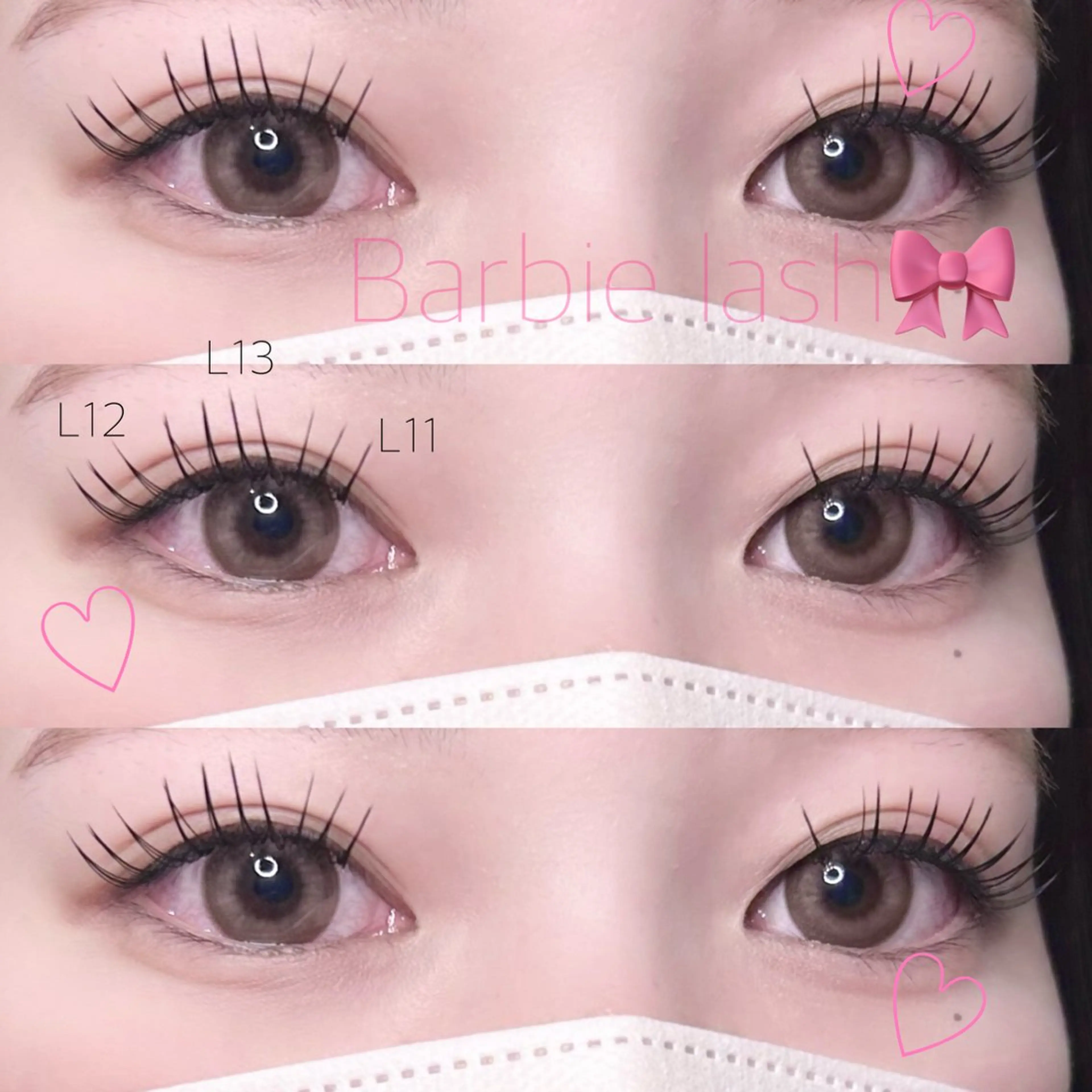 Lカール🩵フラットラッシュ140本の写真