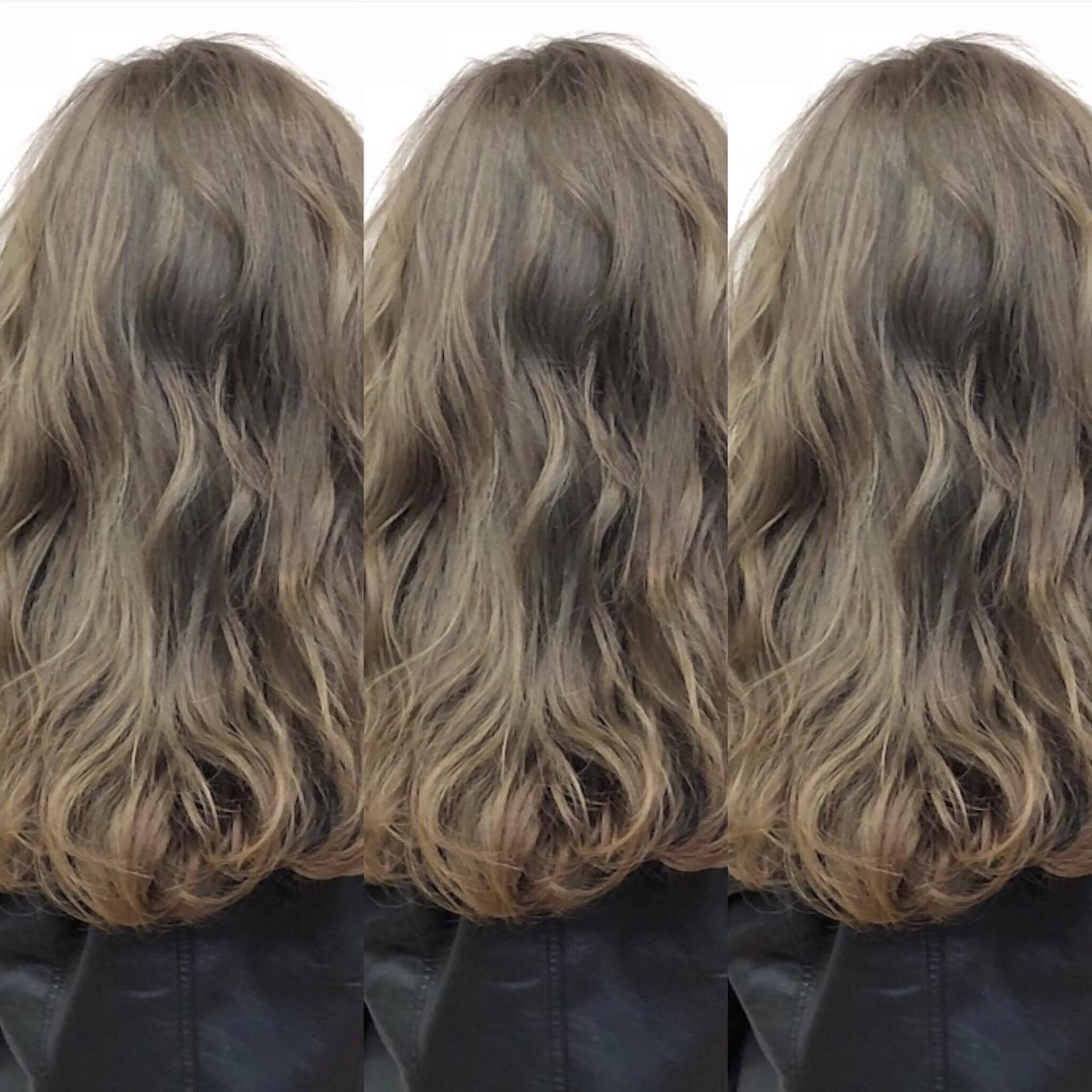 セミロング カラー アッシュ 福森 みずきのヘアスタイル