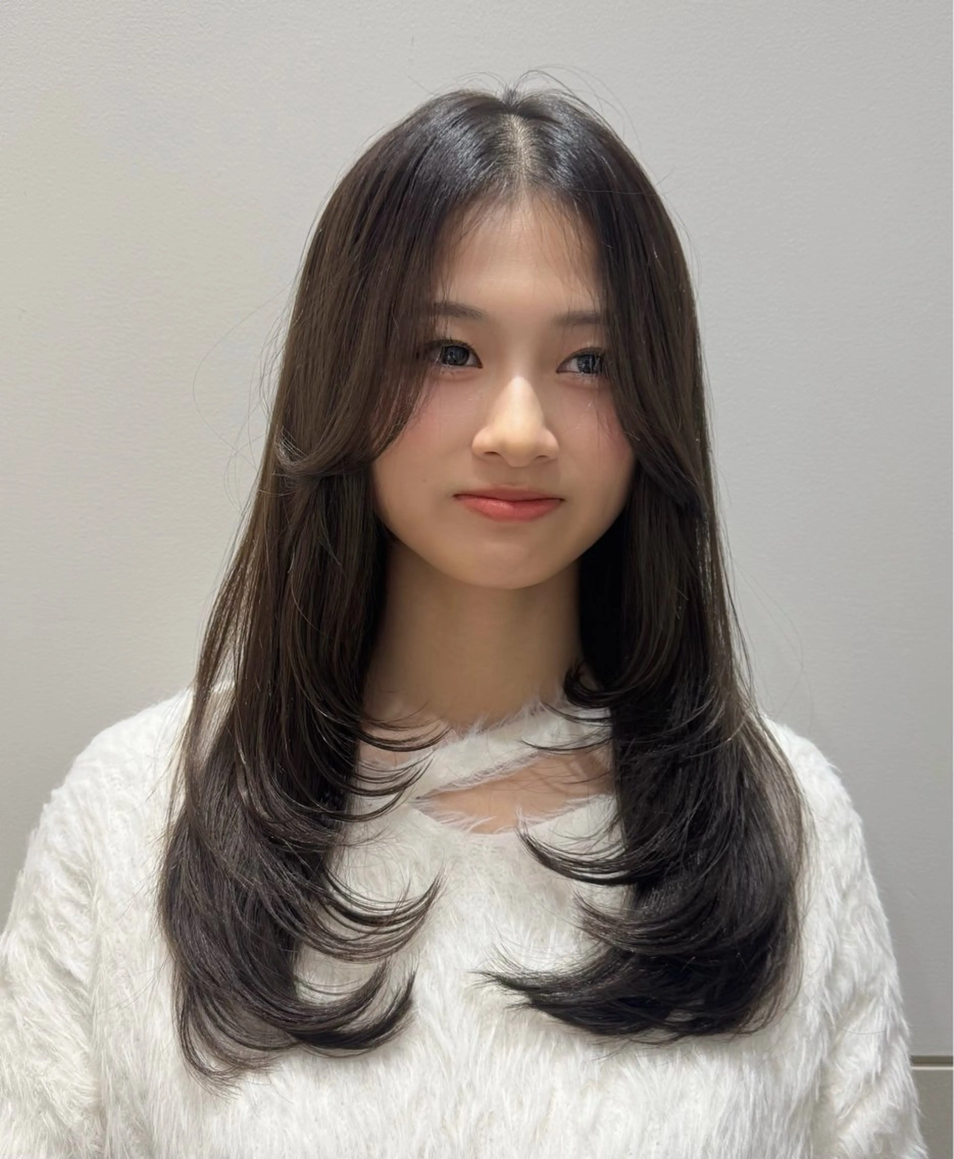 ロング カット ヘアカラー トリートメント ボブ/縮毛矯正 茉青🤍新宿代々木のヘアスタイル