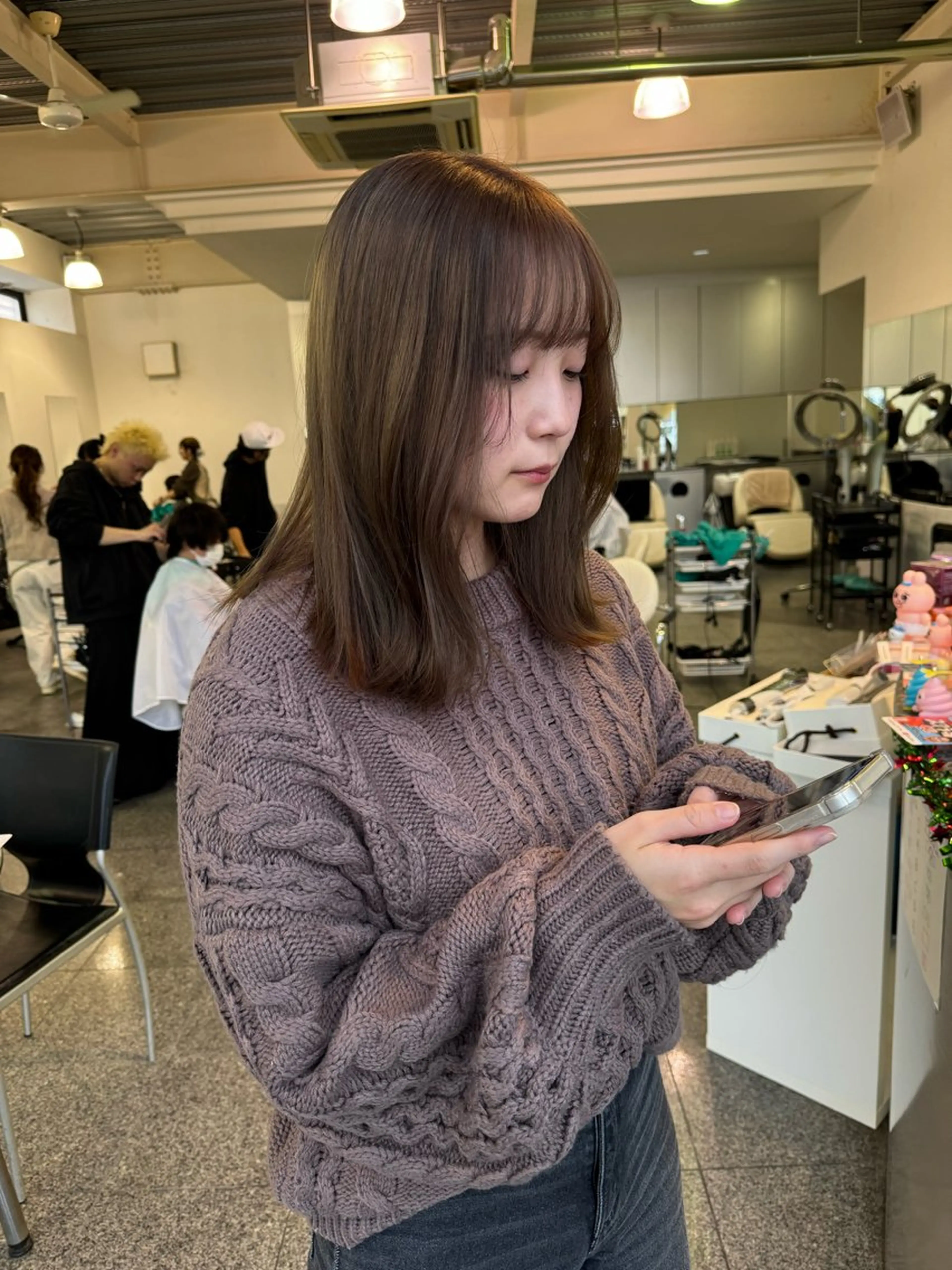 ミディアム カラー ベージュカラー ミルクティーベージュ 🫧ヒシダアキ /taboo🫧のヘアスタイル