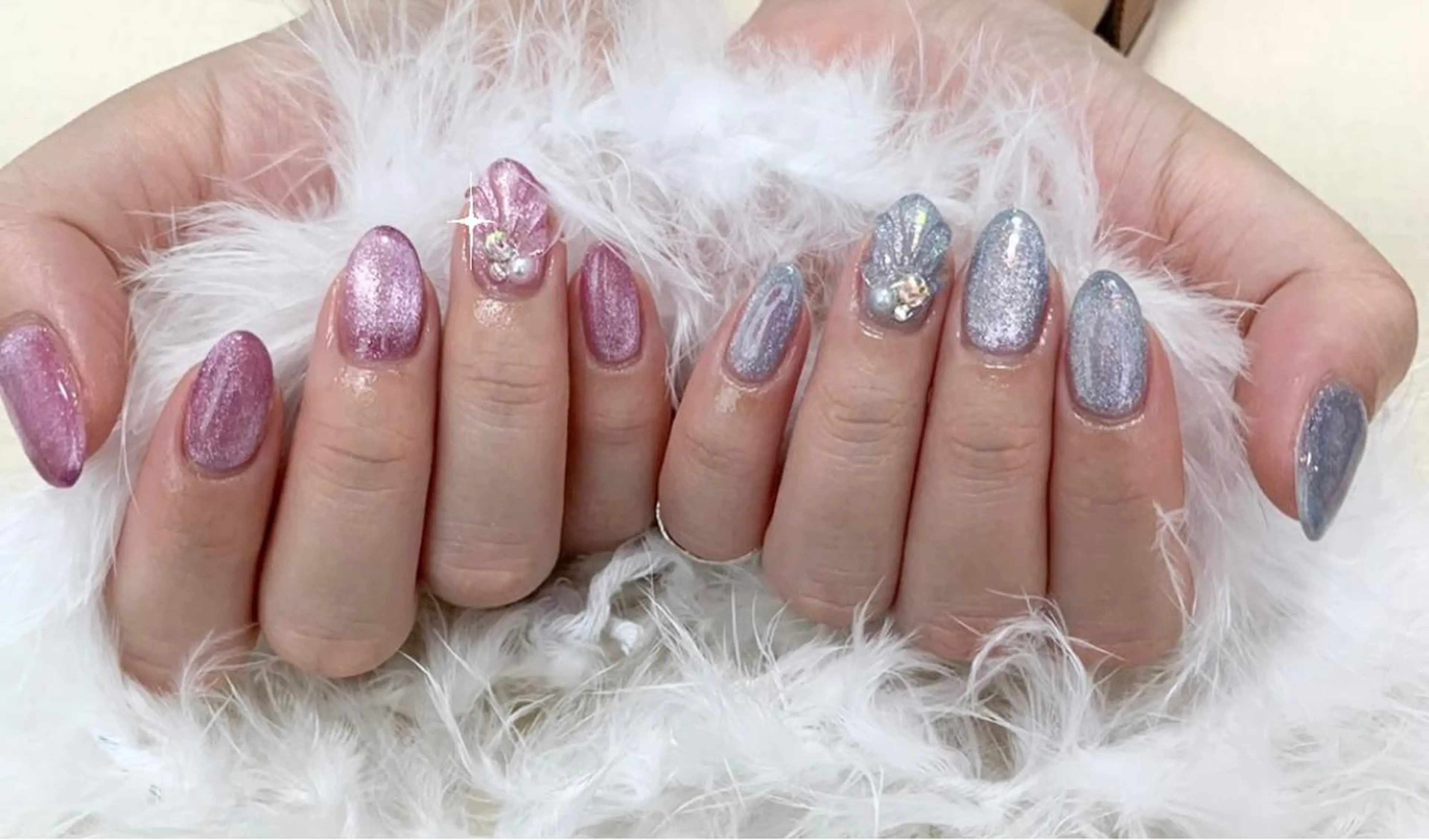 ネイル マグネットネイル ハンドネイル わたなべ さやかのネイルデザイン