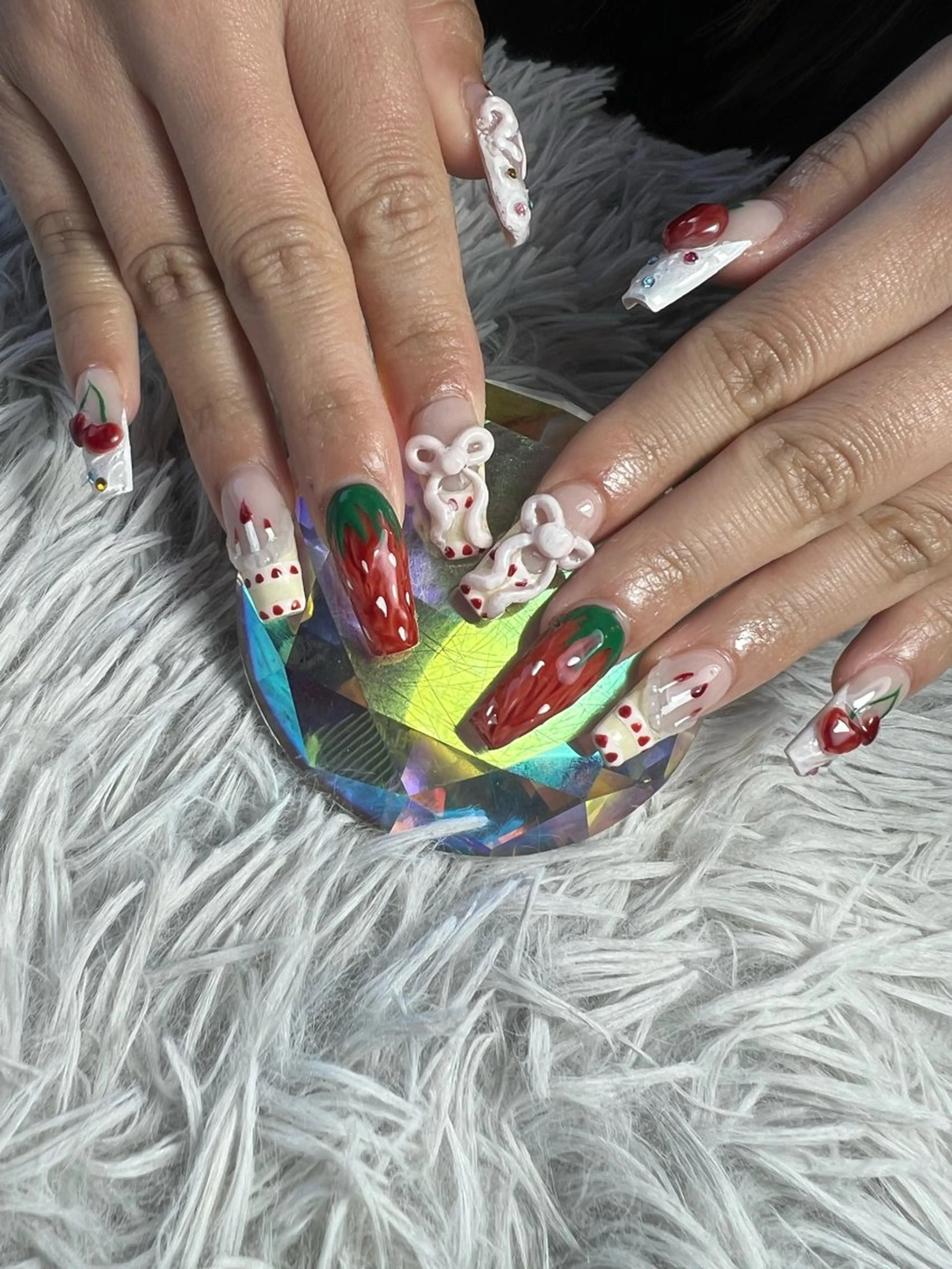 ネイル アートネイル 成人式 スカルプネイル ハンドネイル シェヌネイル JURAのネイルデザイン