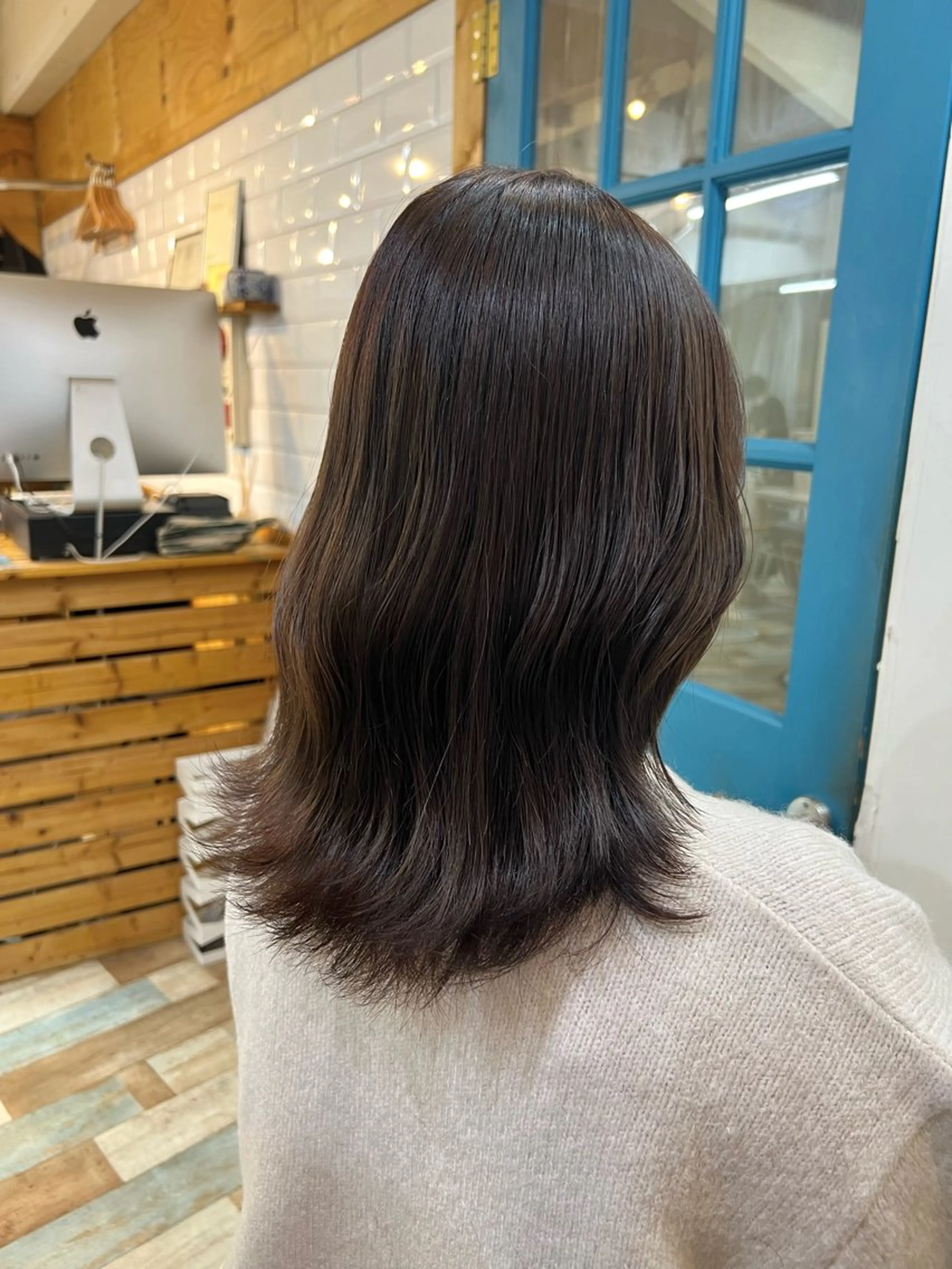 ミディアム カラー ブラウンカラー グレージュ 髪質改善 ヘアカラー トリートメント KANA/ボブ/ インナーカラー/艶髪のヘアスタイル