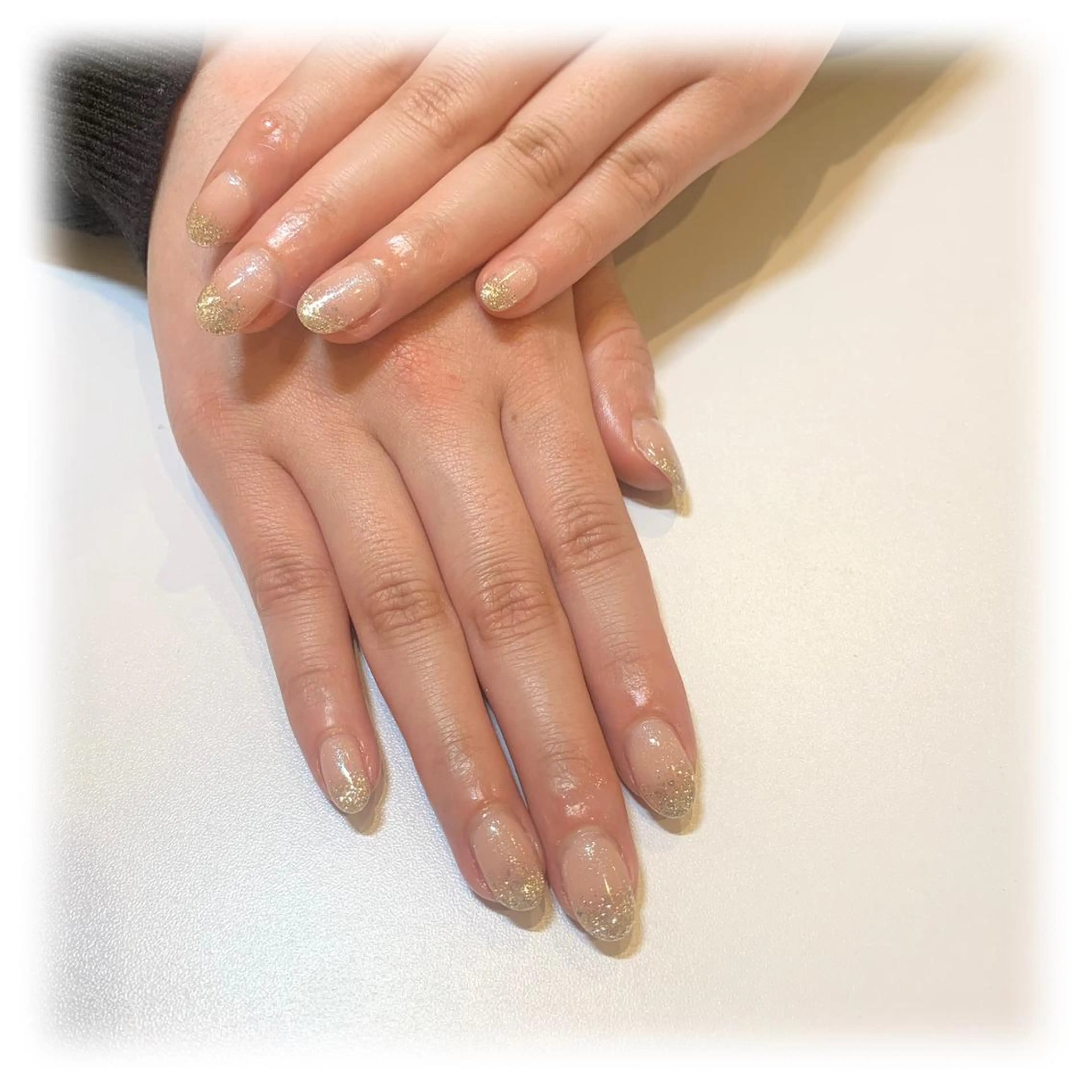 ネイル オーロラネイル グラデーション ラメ(グリッター) ピンク シルバー ui nailのネイルデザイン