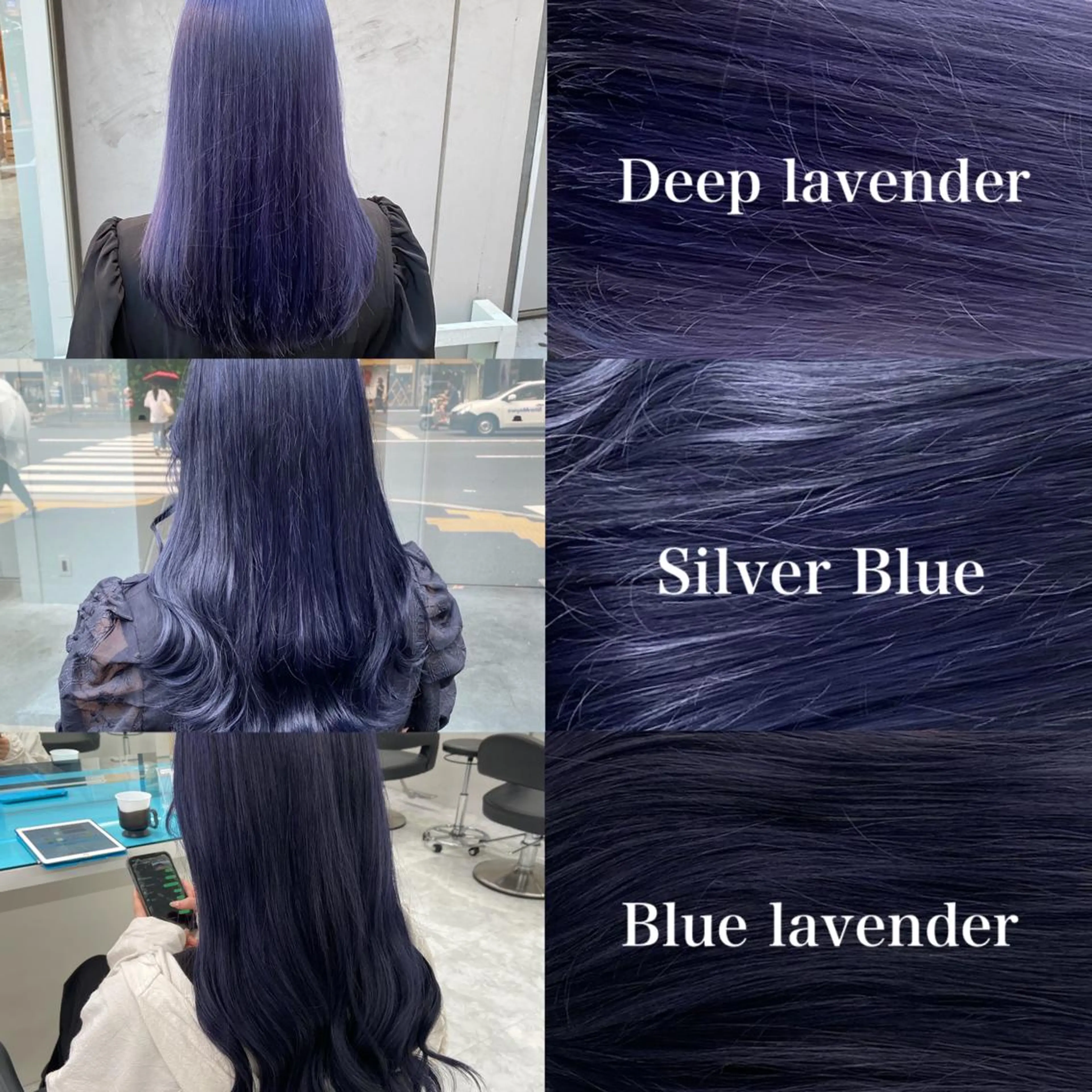 セミロング カラー ワインレッド 🍒KAHOのヘアスタイル