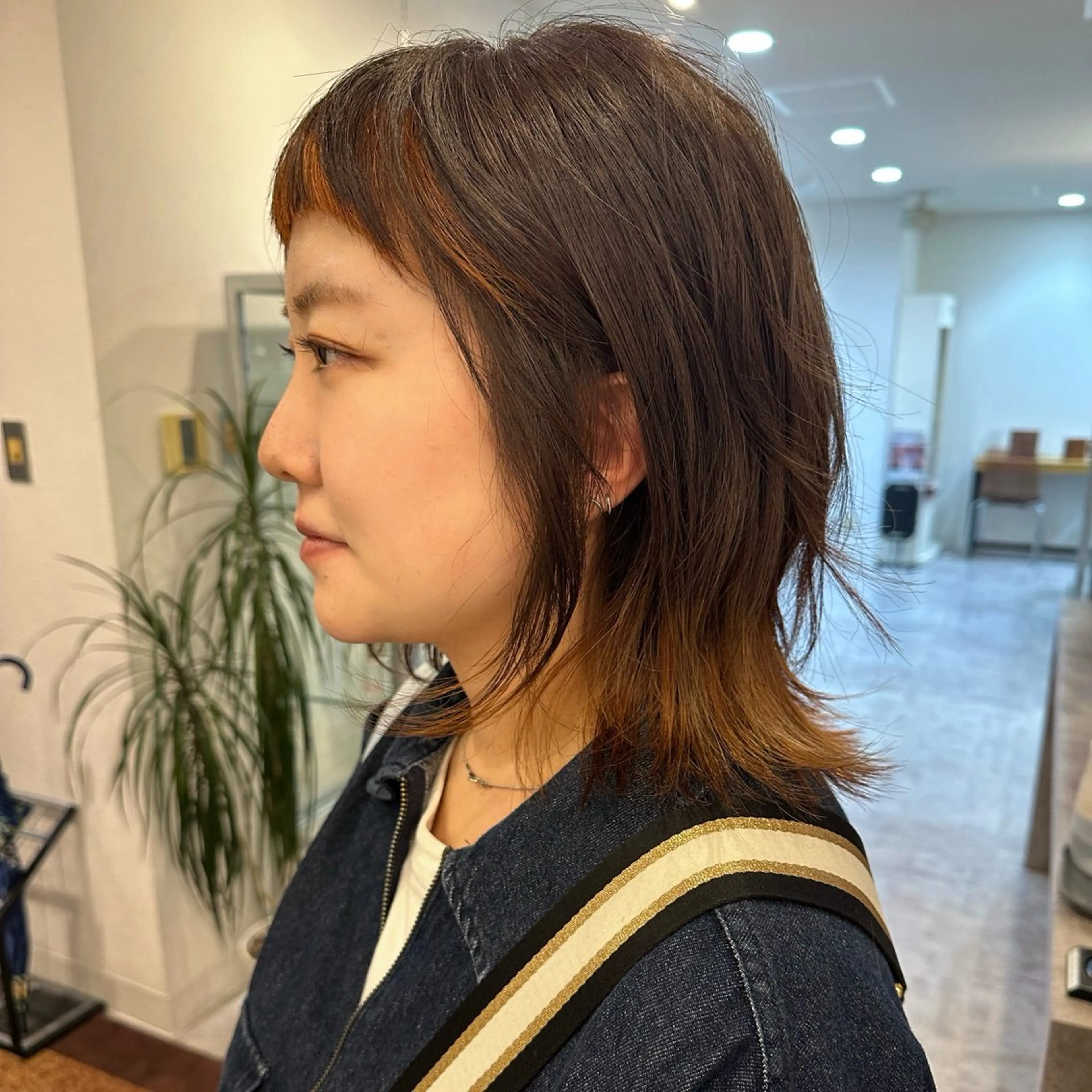 ミディアム カラー ブリーチ ブラウンカラー lelu所属・lelu / 佐々木のヘアスタイル