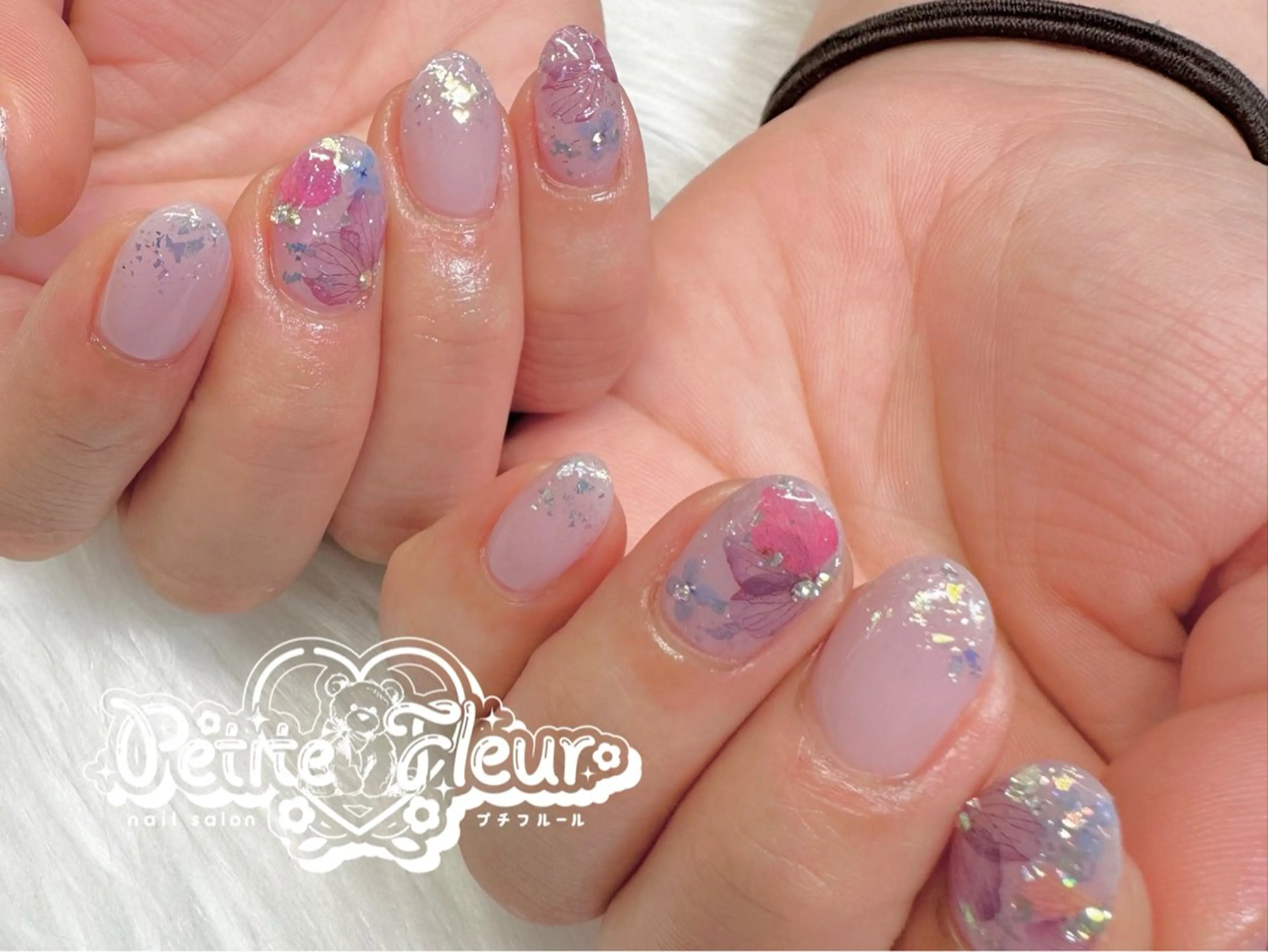 ネイル 持ち込み ハンドネイル ❁⃘*。Petite fleur❁⃘*りさのネイルデザイン