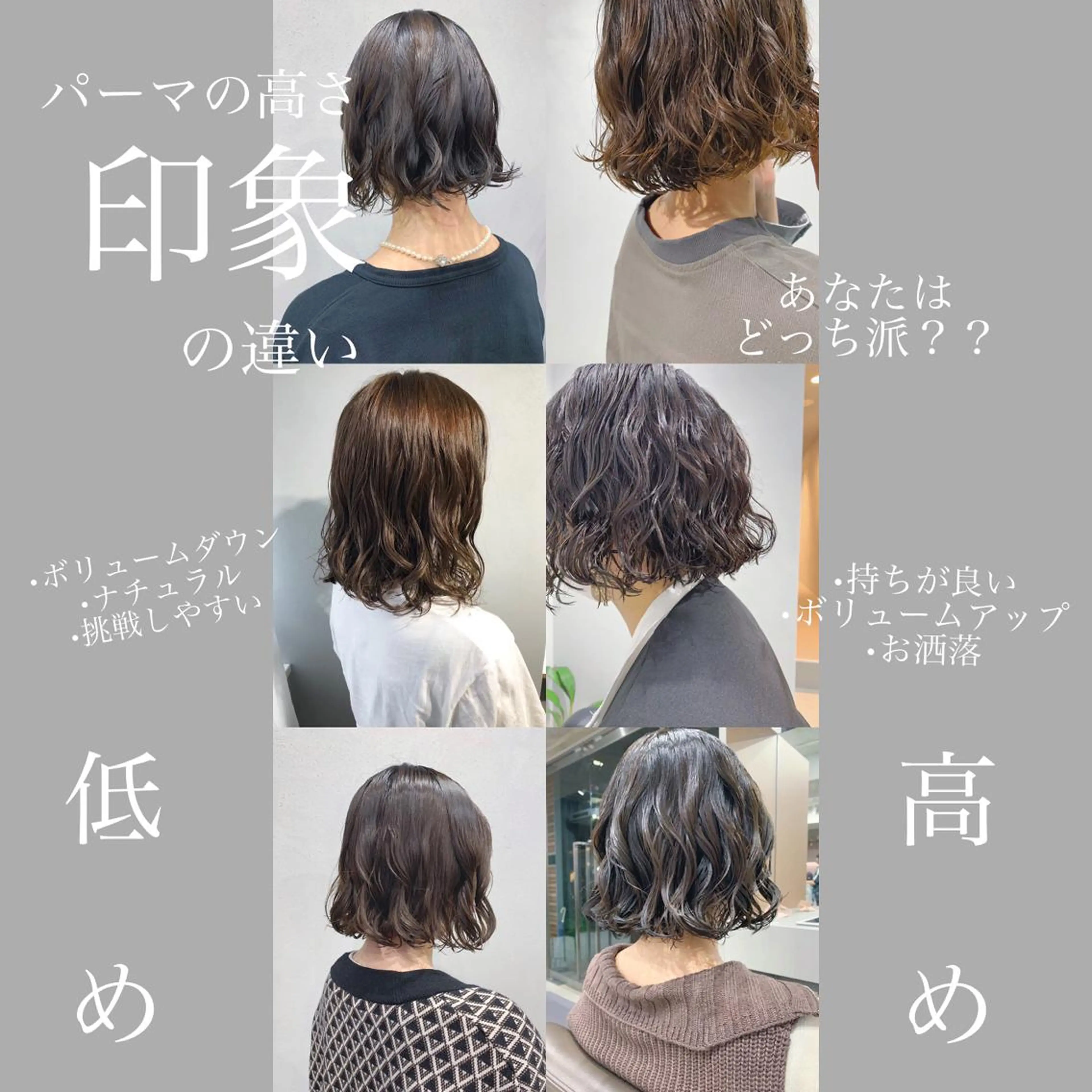 ミディアム カラー パーマ ボブパーマコテ巻き風 パーマNo1深江秀平のヘアスタイル