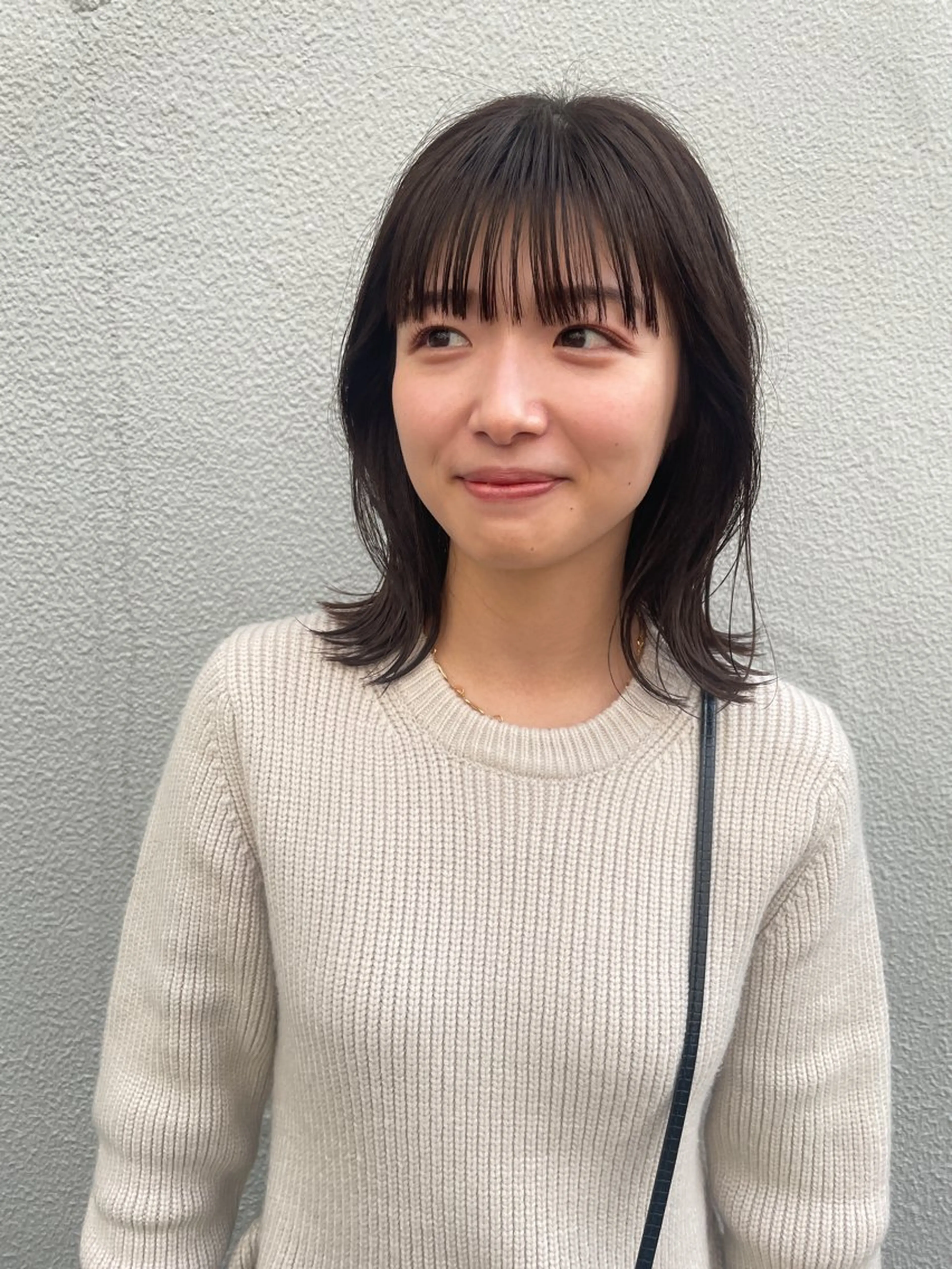 セミロング カット ヘアカラー トリートメント さの あやねのヘアスタイル